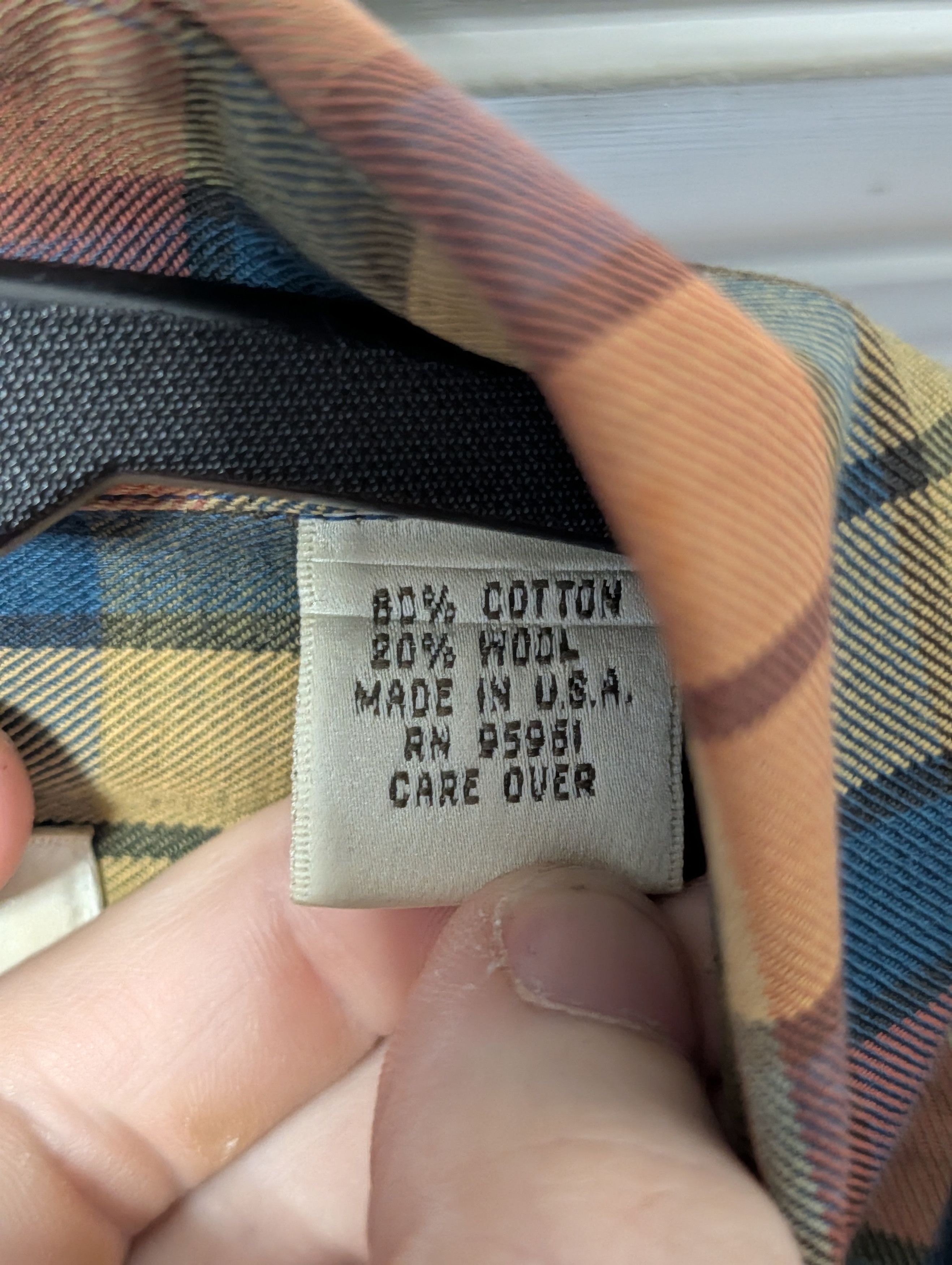 Viyella Made in USA brushed cotton/wool plaid button-down M Size US M / EU 48-50 / 2 - 9 Thumbnail