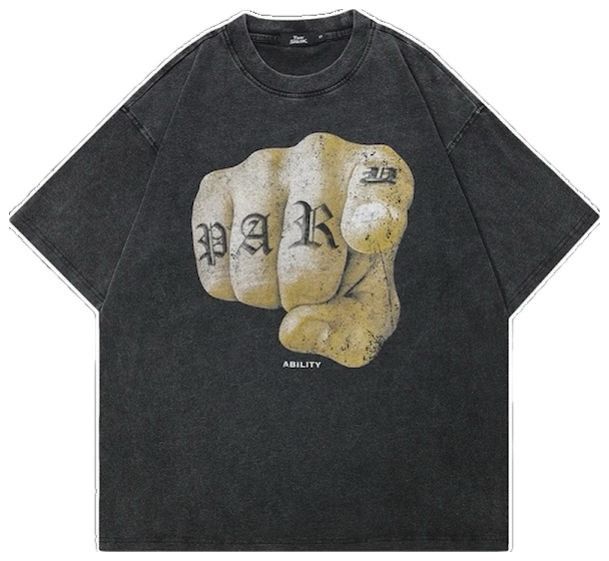 Japanese Brand Finger Tattoo Funny Graphic T Shirt Size US XXL / EU 58 / 5 - 1 Thumbnail