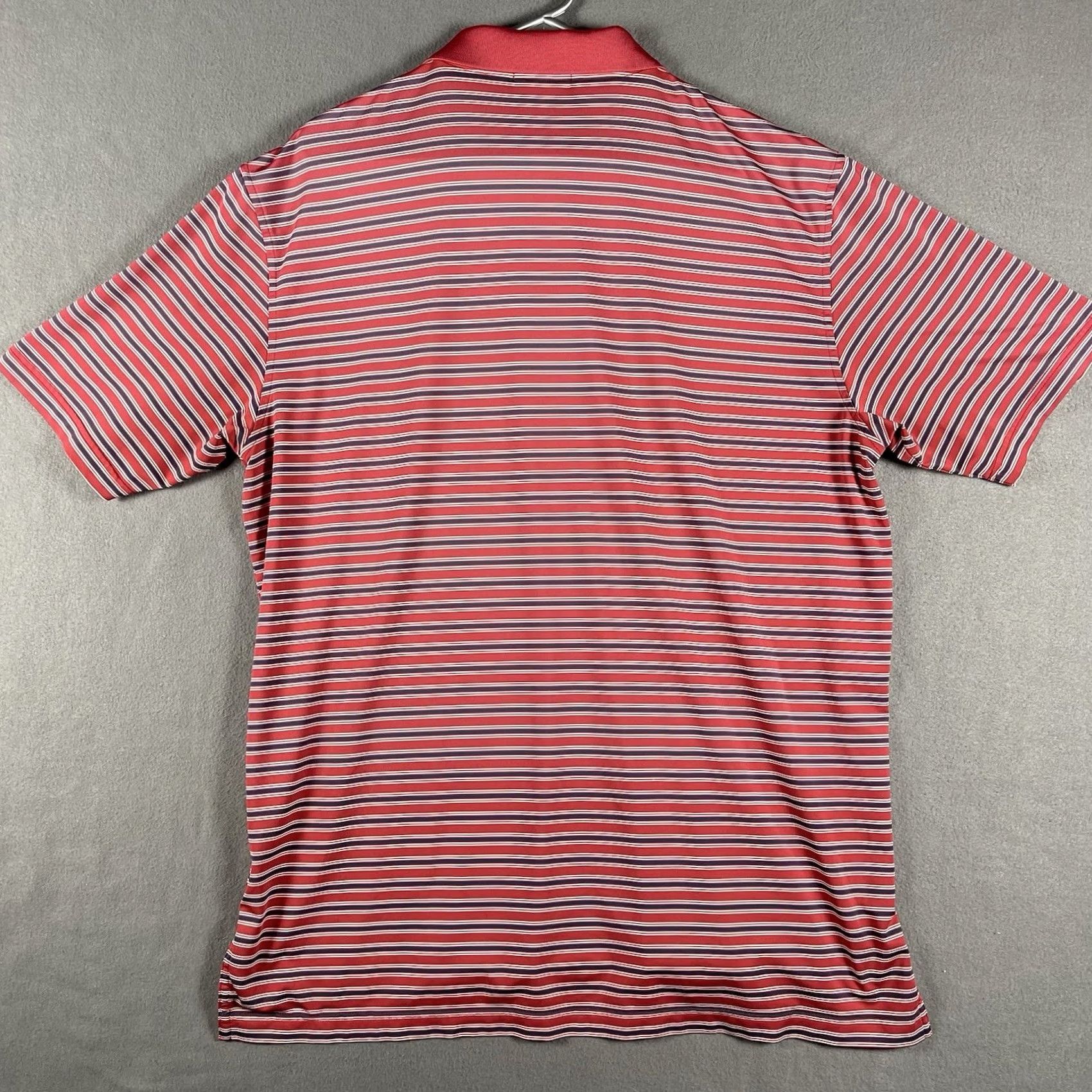 Peter Millar Peter Millar Summer Comfort Polo Shirt Size L Red Striped Logo Golf Shirt Men Size US L / EU 52-54 / 3 - 3 Thumbnail