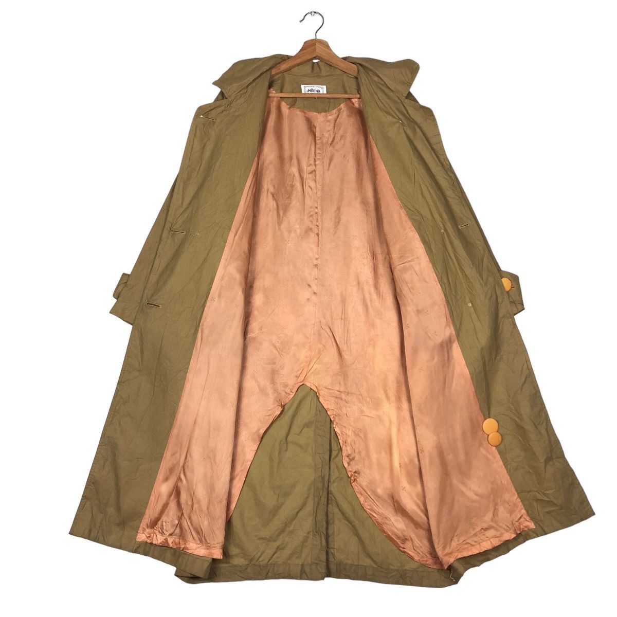 Japanese Brand 🔥Rich Brown Vintage Long Jacket Fly Coats Milano Japan Size US S / EU 44-46 / 1 - 13 Thumbnail