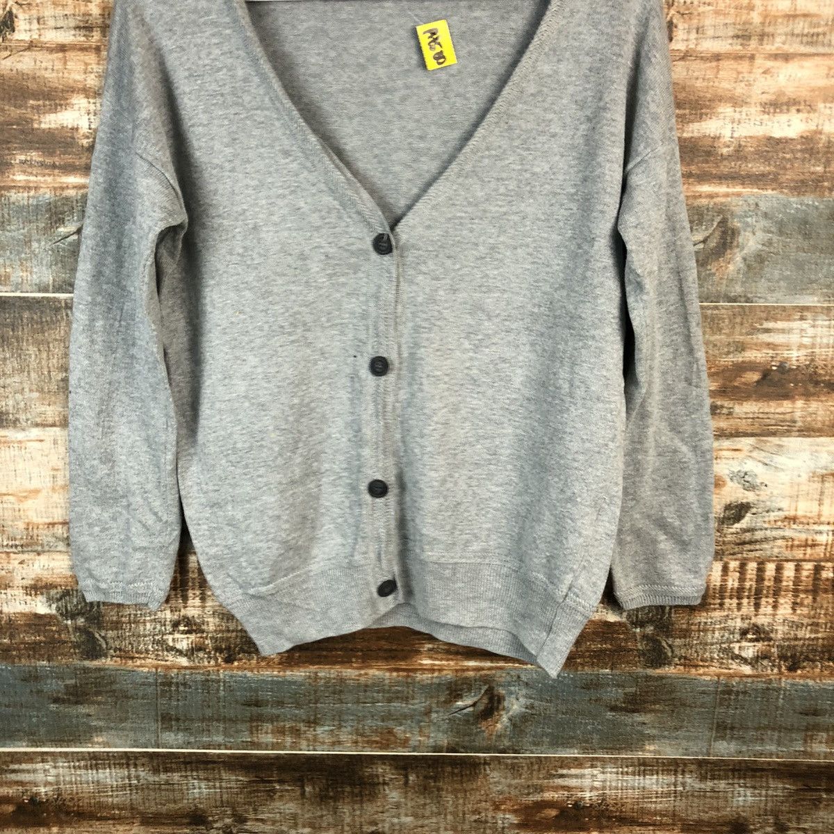 Japanese Brand In The Life Grey Cardigan Knitwear #A1580 Size M / US 6-8 / IT 42-44 - 6 Thumbnail