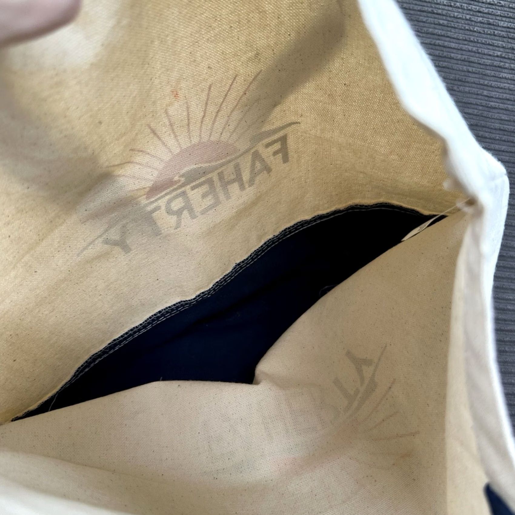 Faherty Faherty Tote Bag Canvas Shopping Bag Reusable Logo Tan Size ONE SIZE - 3 Thumbnail