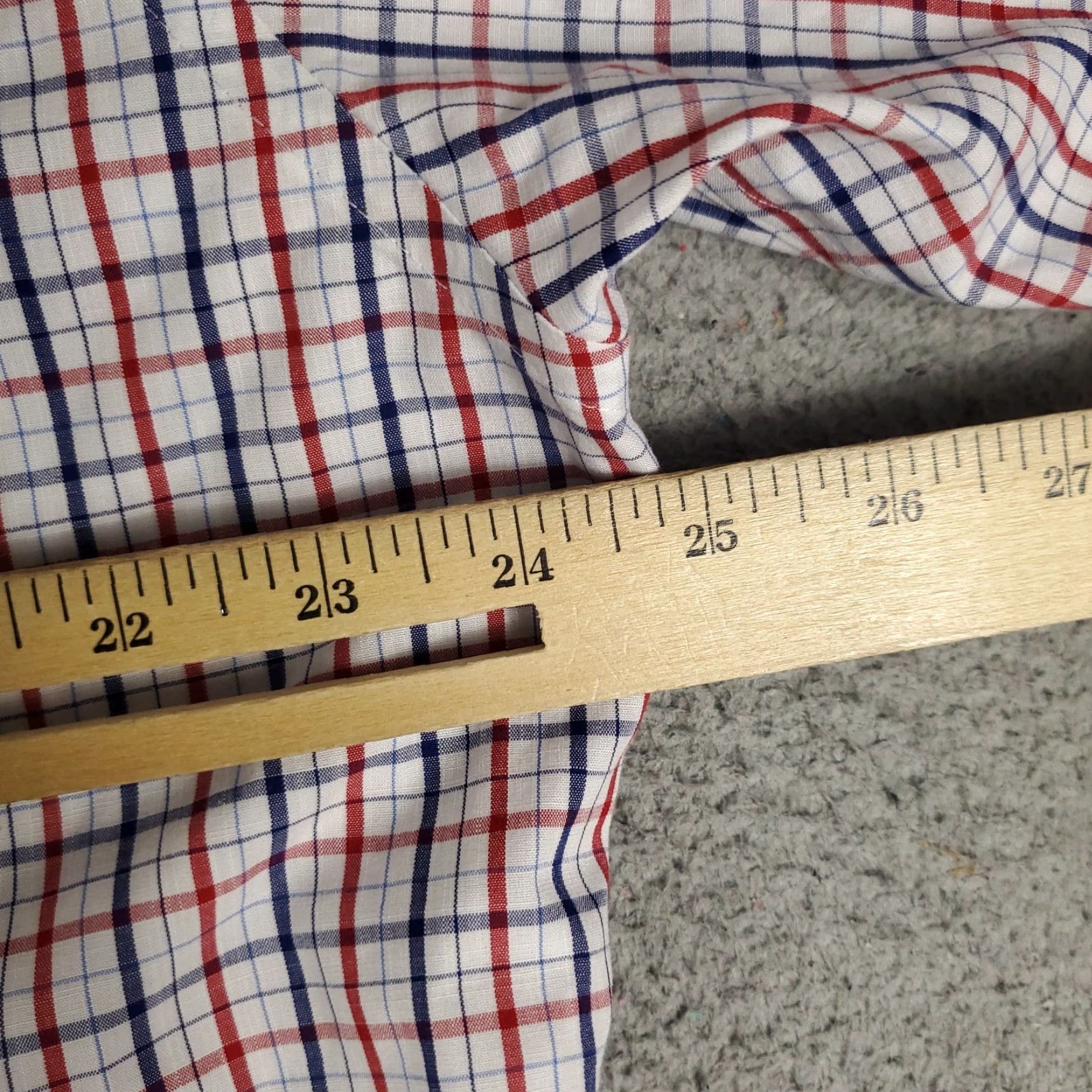 UNTUCKit UNTUCKit Shirt Mens XL Red White Blue Check Casual Button Up Long Sleeve Size US XL / EU 56 / 4 - 5 Thumbnail