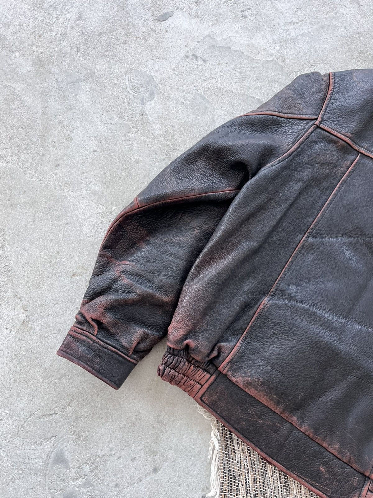 Genuine Leather Hype Vintage Coach Black Red Leather Bomber Jacket Y2K Sk8 Size US XL / EU 56 / 4 - 15 Thumbnail