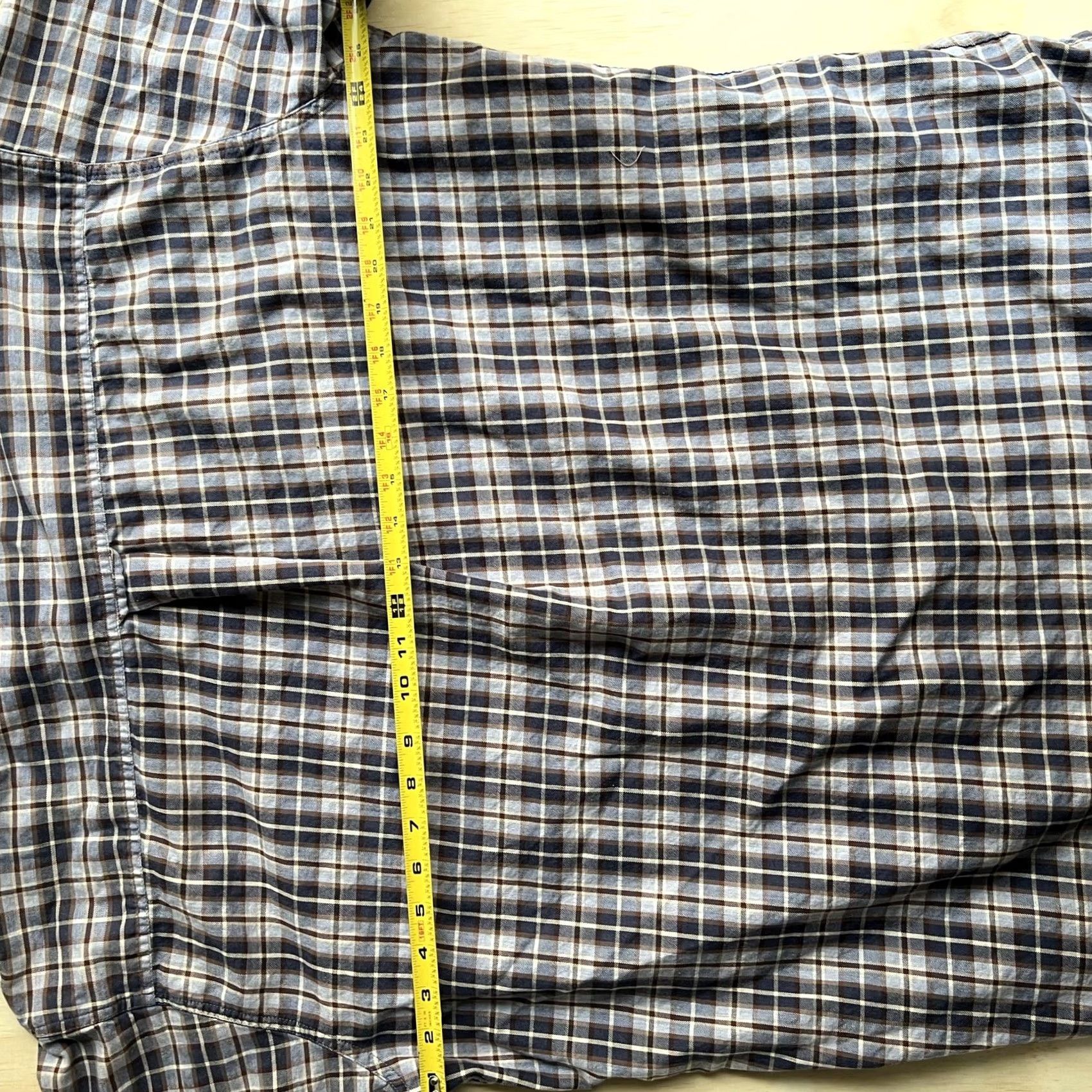 Vintage Woolrich Shirt Mens XL Blue Brown Plaid Long Sleeve Button Front Cotton Twill Button-Down Pocket Mens XL Shirt Plaid Woolrich Size US XL / EU 56 / 4 - 7 Thumbnail