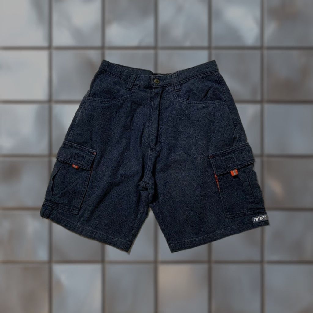 4SDESIGNS VINTAGE Town & Country Designs Textured Cargo Skate Shorts Sz. 31 Mens Blue Cargo 31" Waist Inseam 10" Outseam 20.5" Size US 31 - 1 Thumbnail
