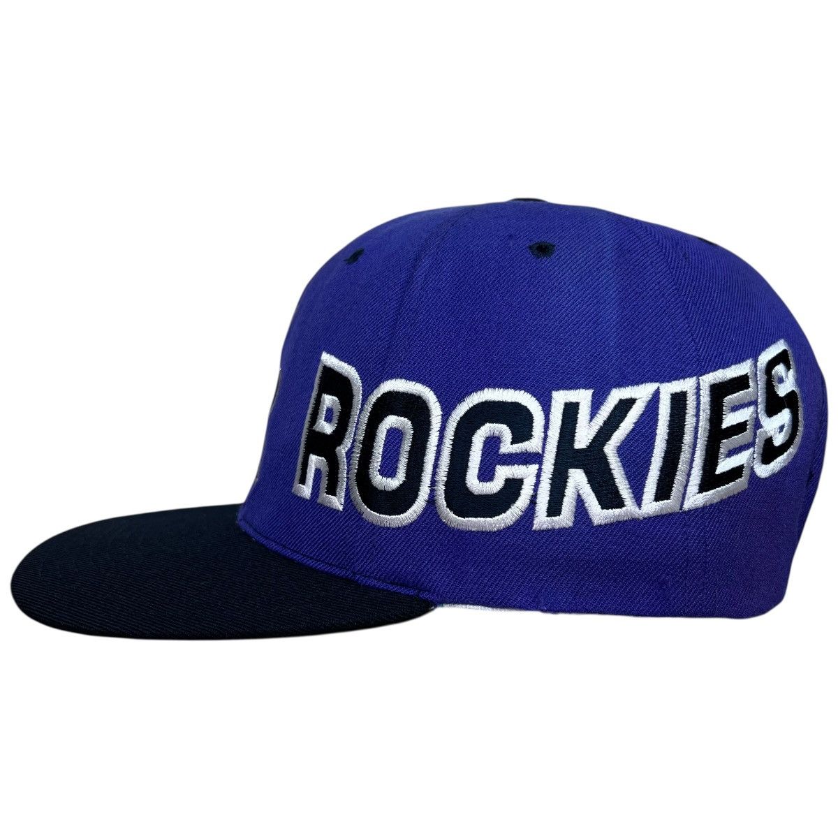 American Needle Vtg 1990s MLB Colorado Rockies Spell Out American Needle Hat Size ONE SIZE - 5 Thumbnail