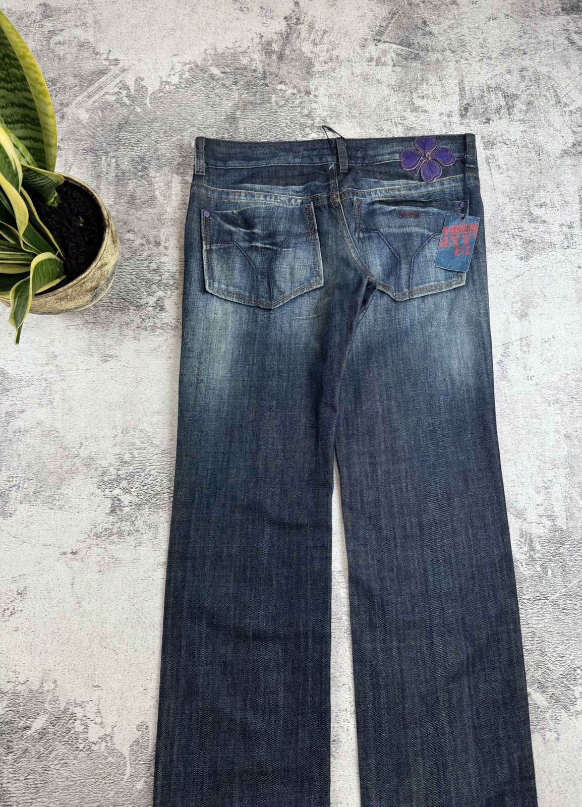 Miss Sixty × Vintage NEW Miss Sixty Karen Rap Hip Hop 00s Y2K Denim Jeans Trousers Size 32" / US 10 / IT 46 - 6 Thumbnail