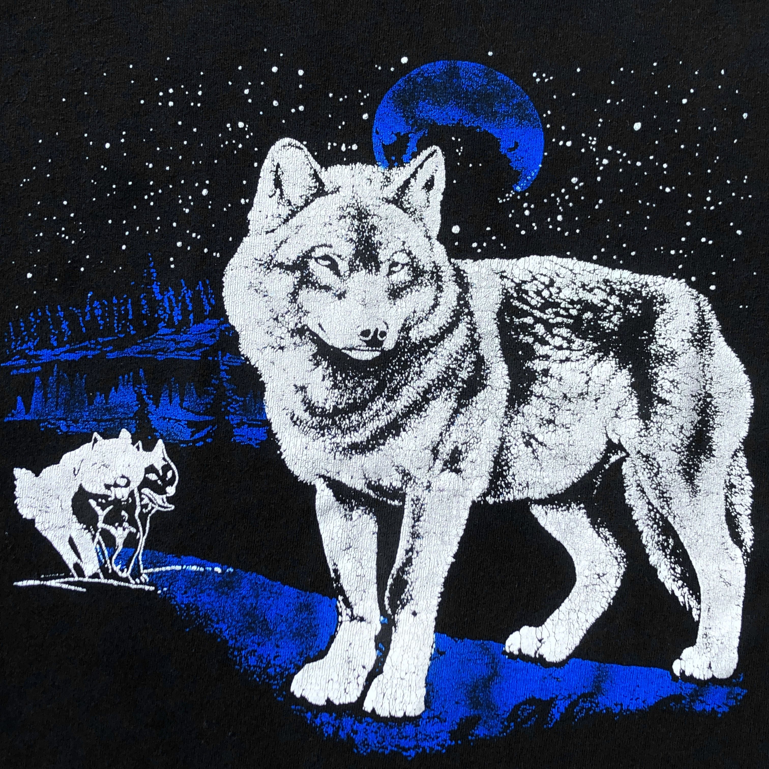 Vintage Vintage 90s WOLF T-shirt Size US M / EU 48-50 / 2 - 3 Thumbnail