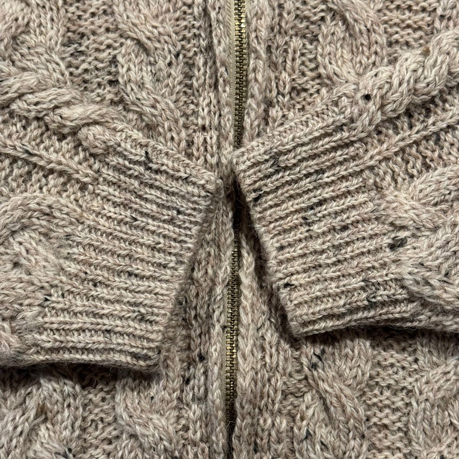 Other Shannon Woolen Mills Sweater Wool Cable Knit Full Zip Large Size L / US 10 / IT 46 - 6 Thumbnail