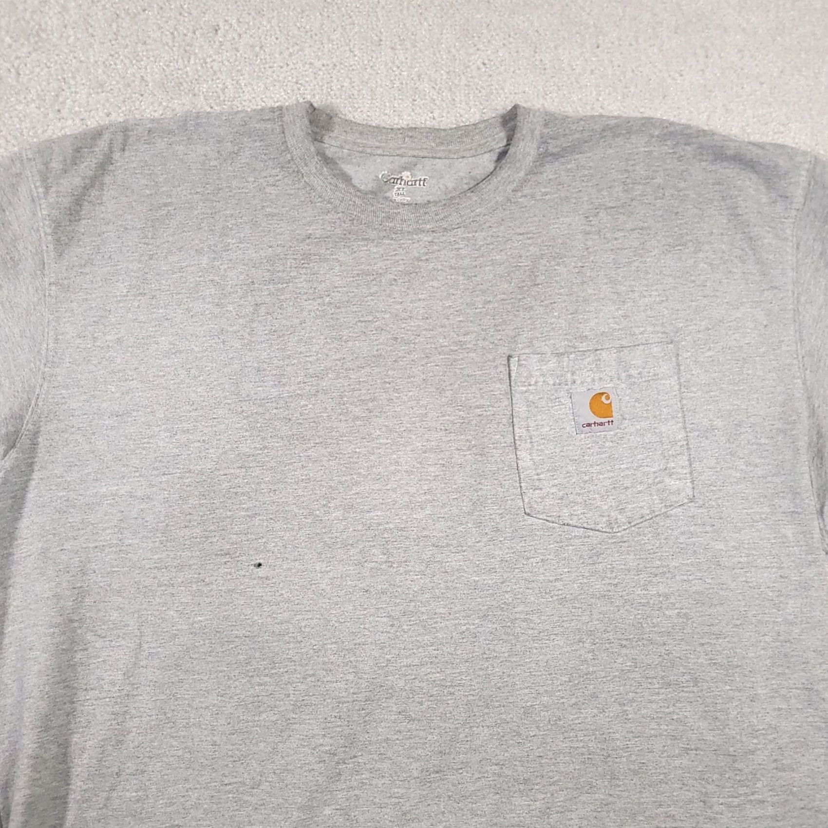 Carhartt Carhartt Short Sleeve Pocket Shirt Mens XLT Tall Gray Grunge Workwear Size US XL / EU 56 / 4 - 3 Thumbnail