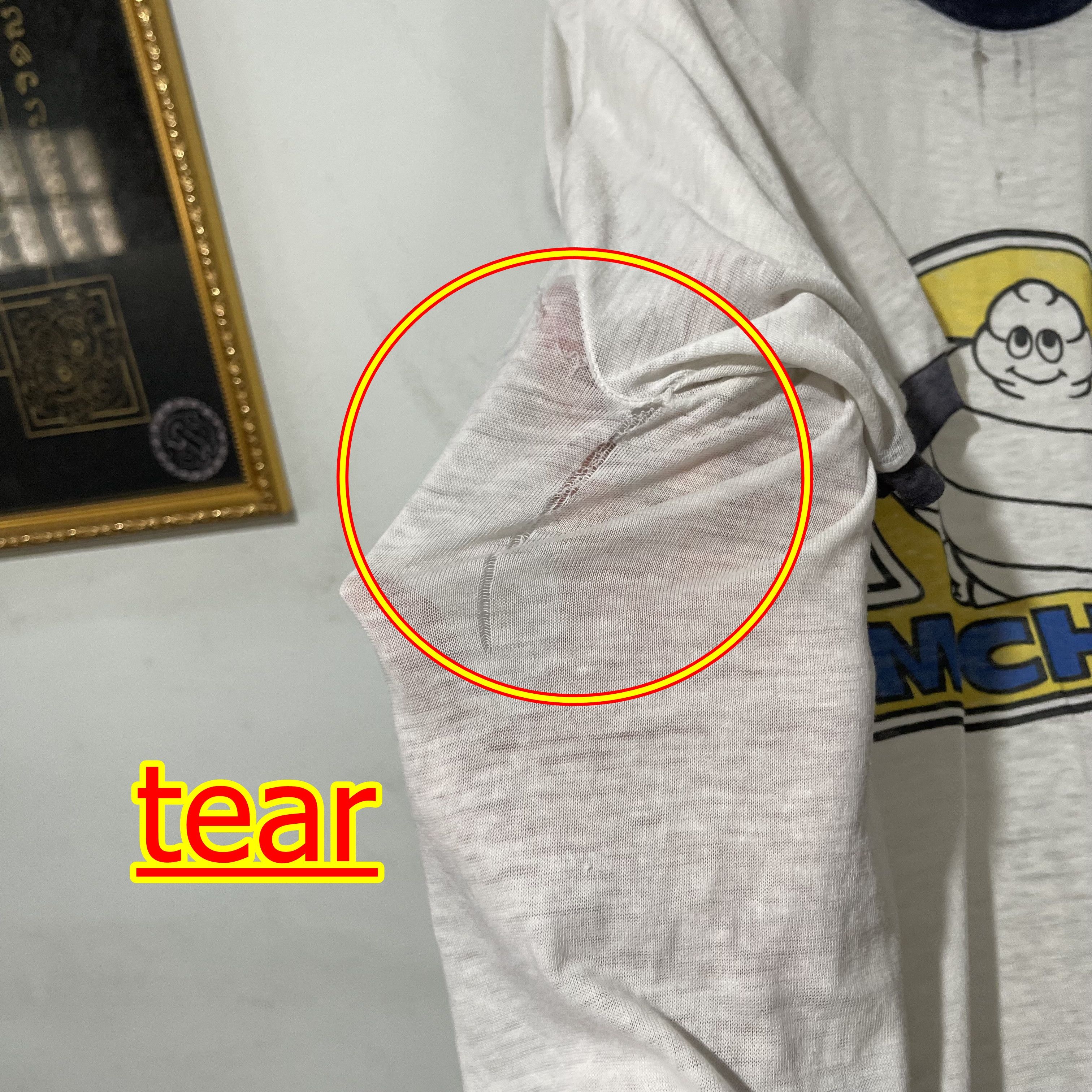 Vintage Vintage 70s Michelin Man Ringer Tee Size US XL / EU 56 / 4 - 6 Thumbnail