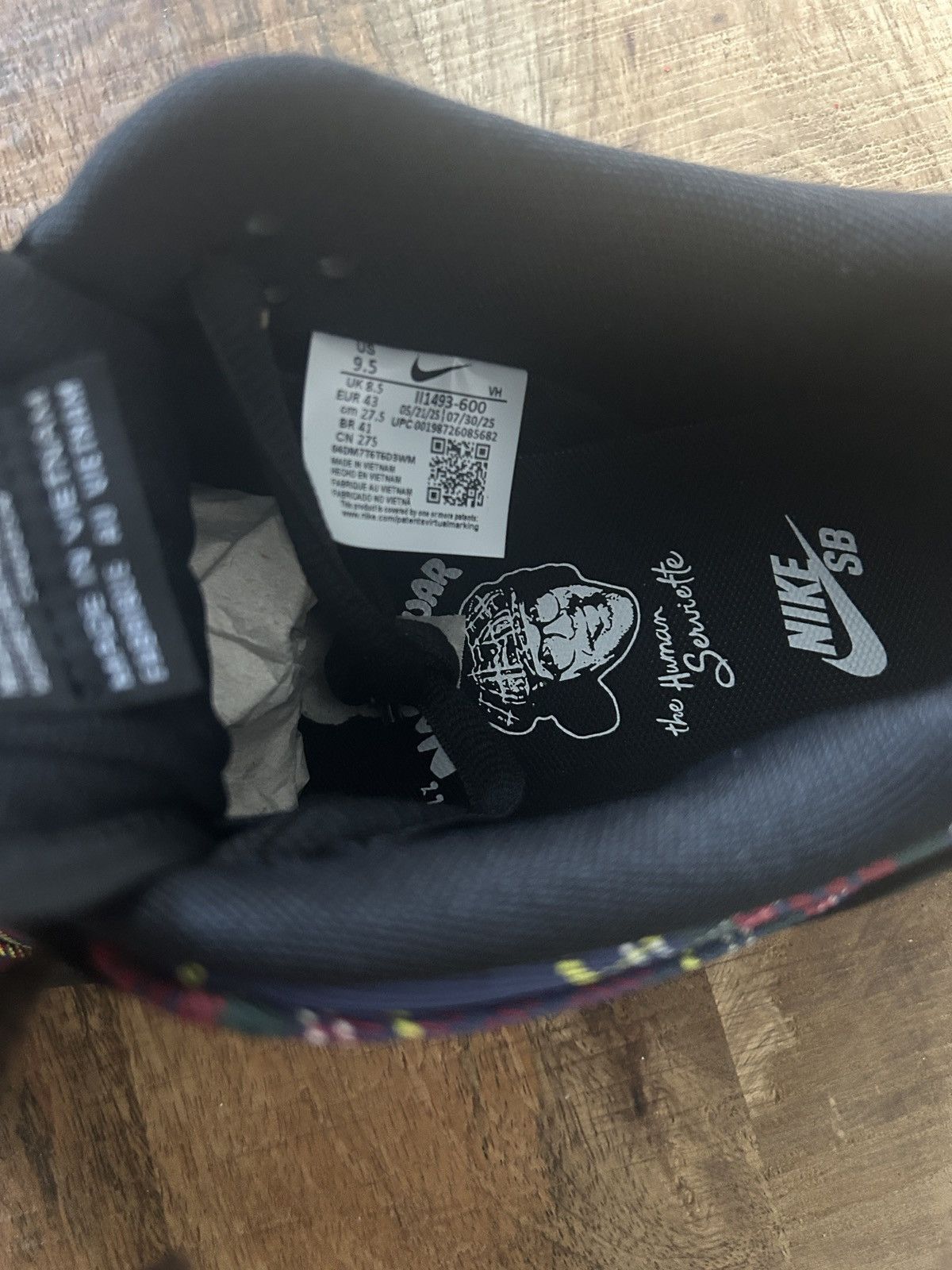 Nike SB Nike sb dunk low nardwuar 2025 streetwear II1493 600 Size US 9.5 / EU 42-43 - 4 Thumbnail