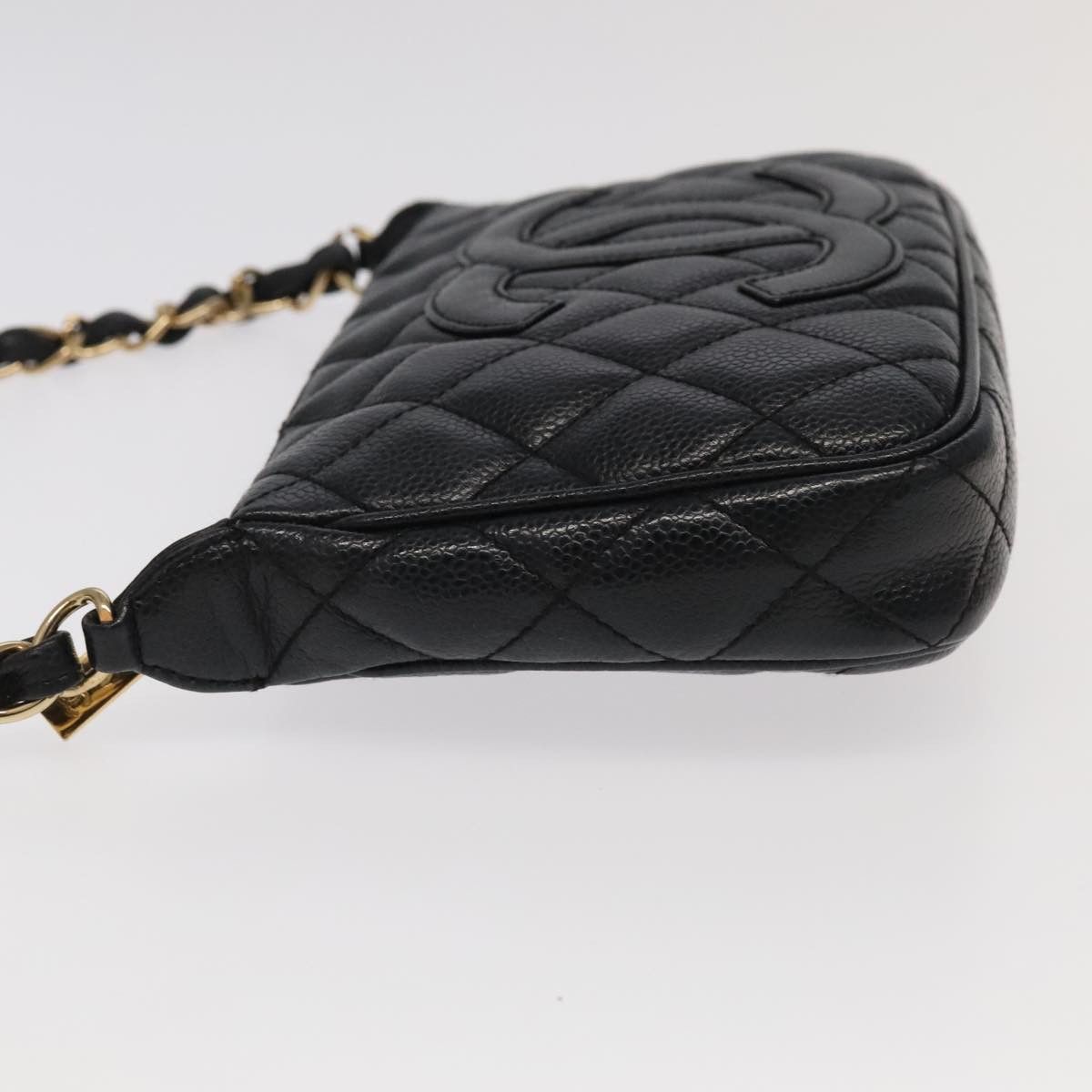 Chanel CHANEL Matelasse Coco Mark Chain Shoulder Bag Caviar Skin Size ONE SIZE - 4 Thumbnail