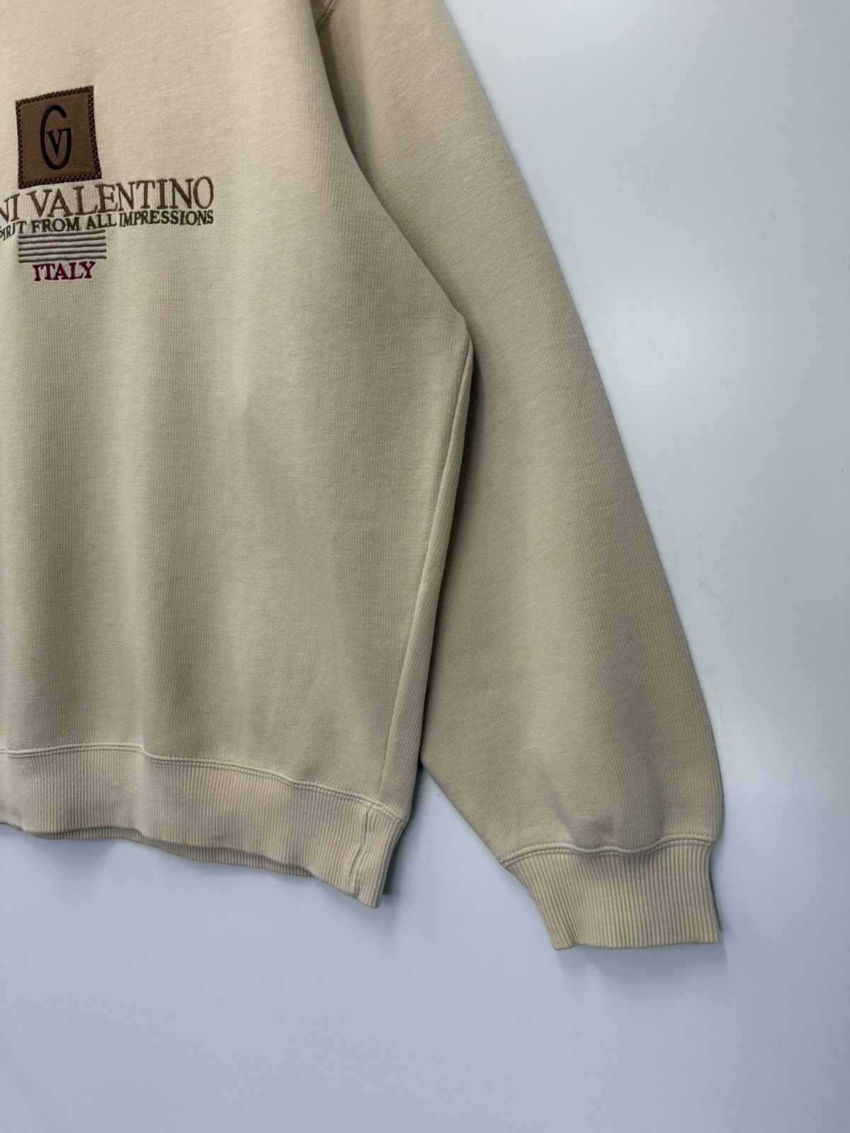 Gianni Valentino 🔥 VTG GIANNI VALENTINO EMROIDERY LOGO SWEATSHIRT - L Size US L / EU 52-54 / 3 - 2 Thumbnail