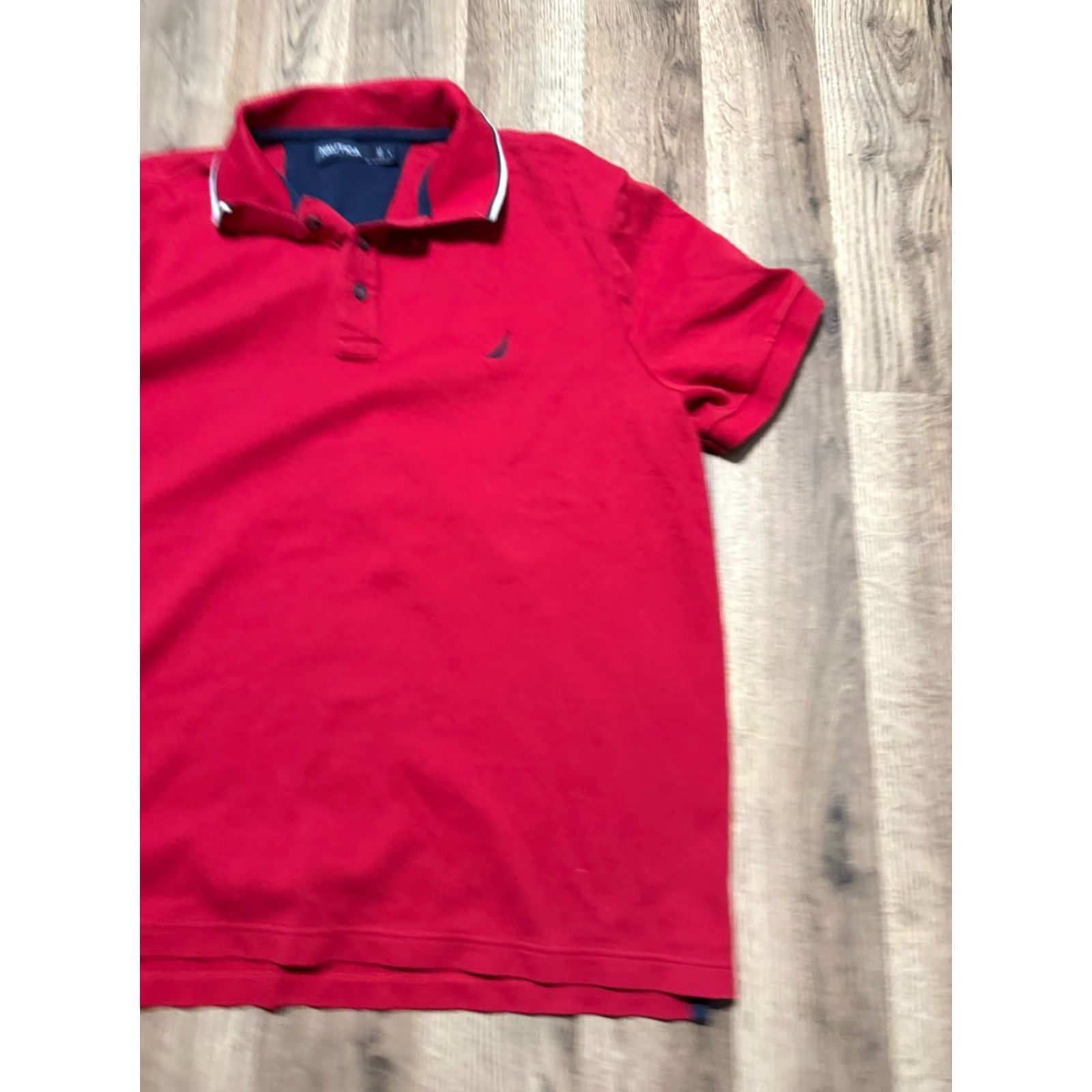 Nautica Nautica Polo Shirt Men's Large Red Short Sleeve Stretch Casual Size US L / EU 52-54 / 3 - 3 Thumbnail