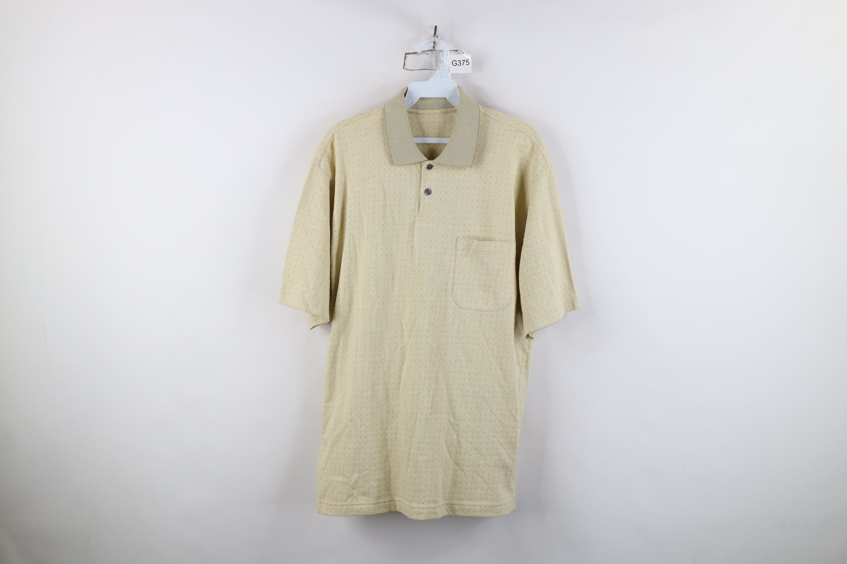 Vintage Vintage 90s Streetwear Knit Collared Golf Polo Shirt Yellow Size US S / EU 44-46 / 1 - 1 Thumbnail
