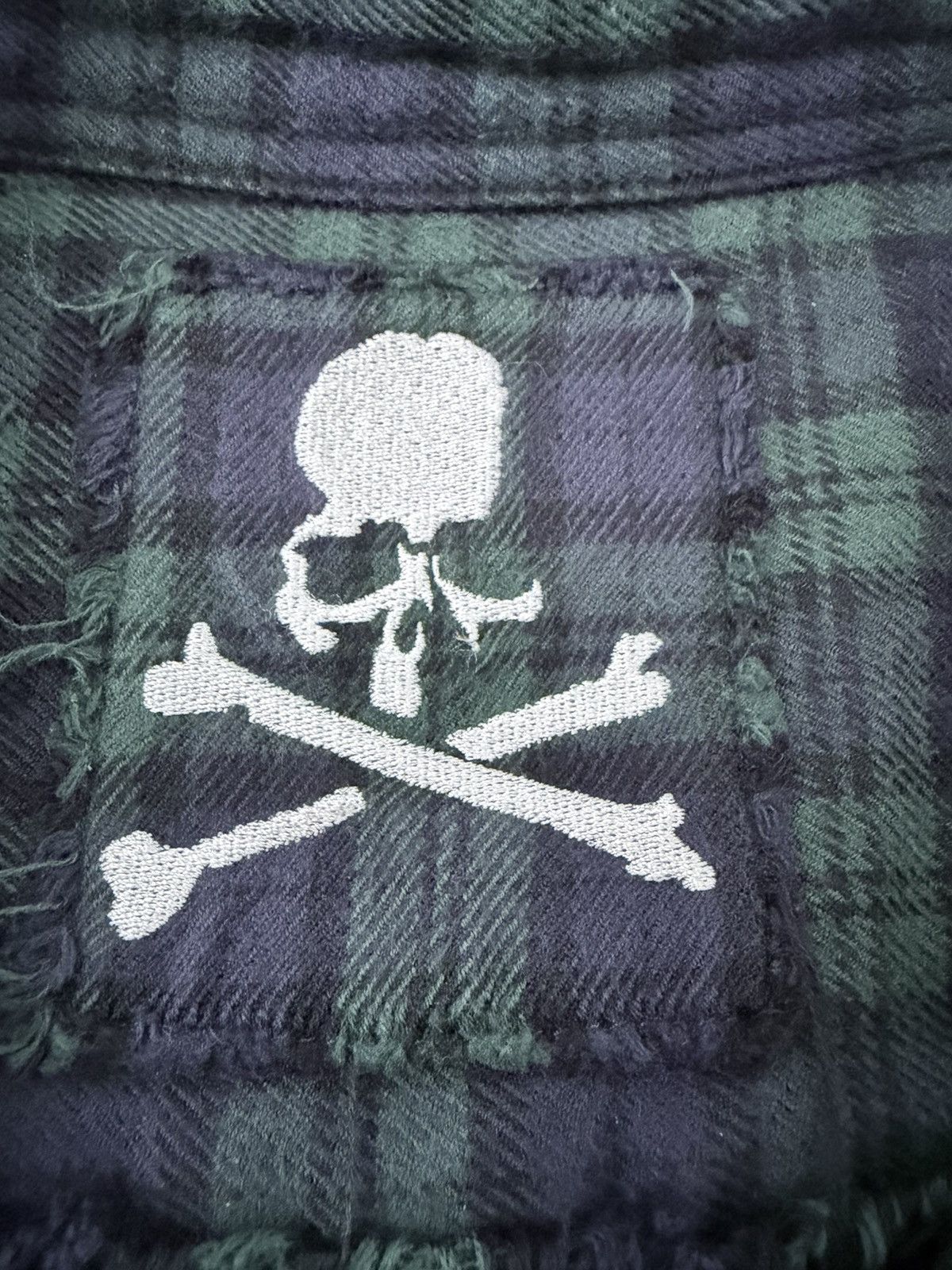 Mastermind World reversible distressed flannel Size US L / EU 52-54 / 3 - 4 Thumbnail