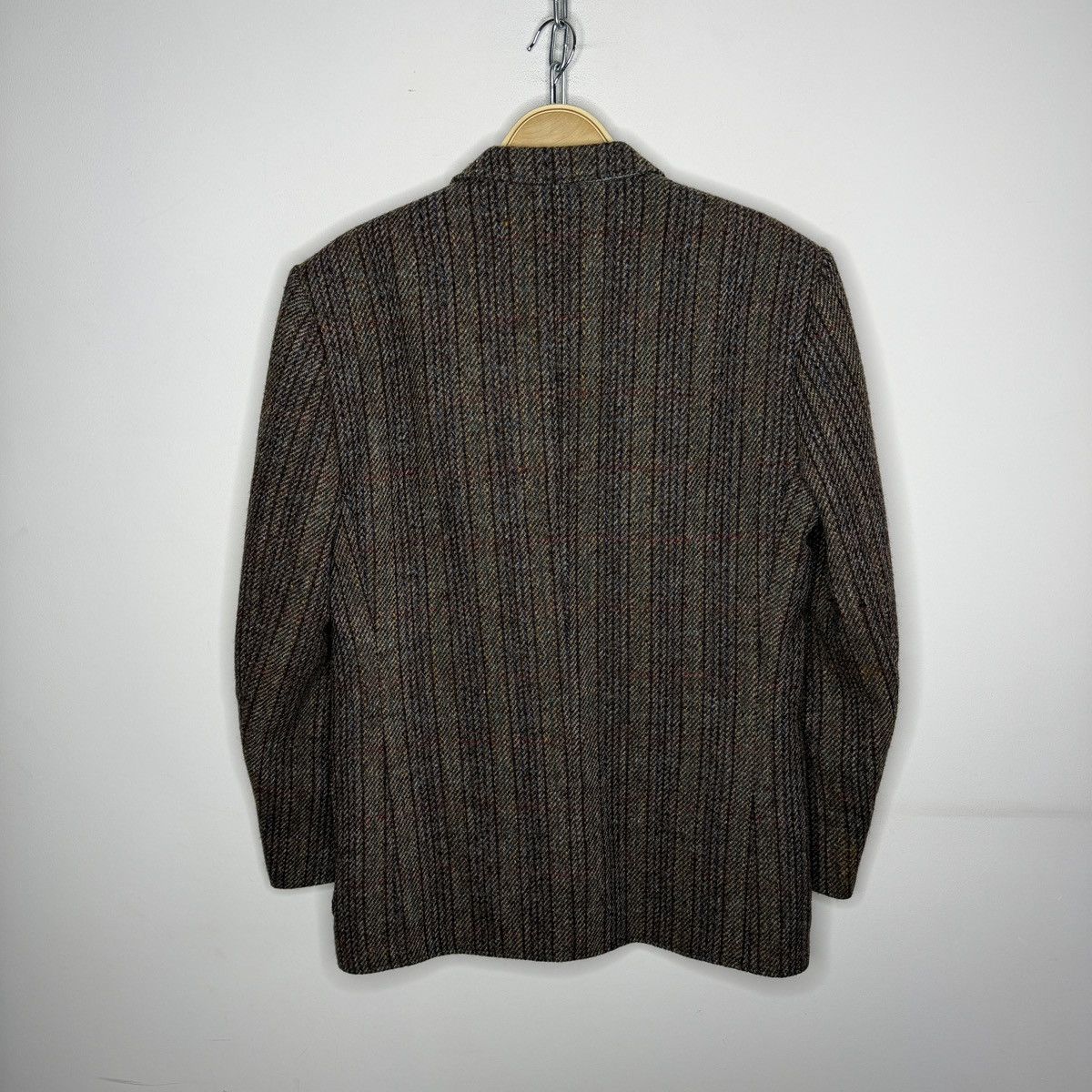Harris Tweed Vtg Harris Tweed Brown Coat WOOL Jacket Blazer 42 R Size 44R - 6 Thumbnail
