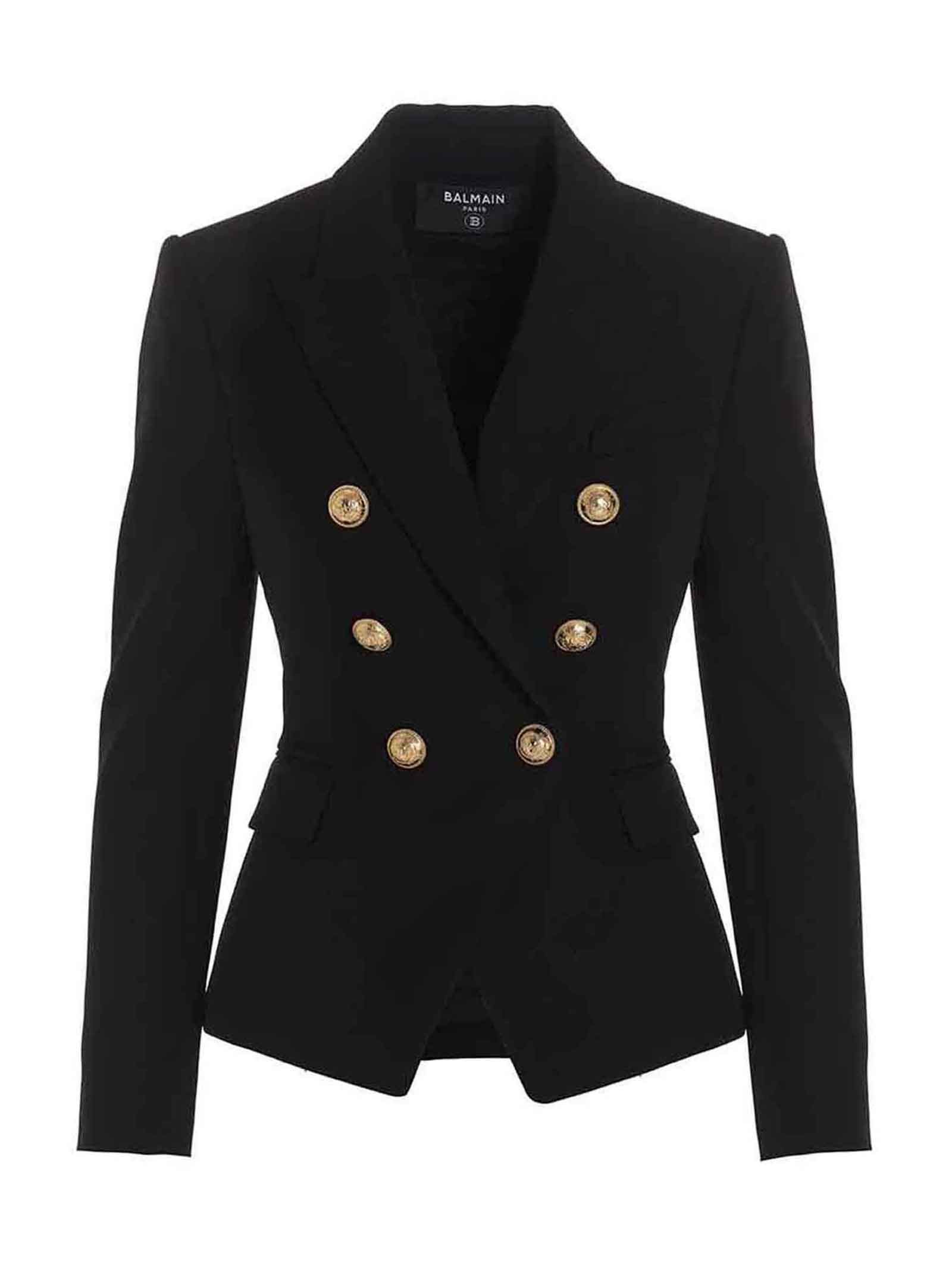 ジャケット BALMAIN Double breast blazer jacket with logo buttons Balmain Double Breast Blazer Jacket With Logo Buttons | Grailed