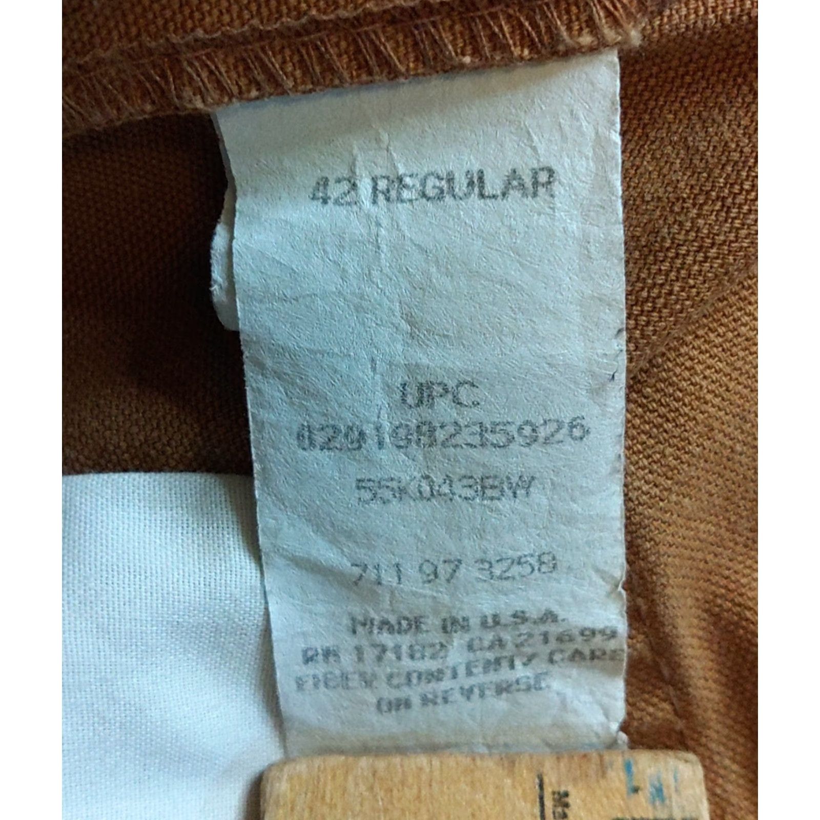 Vintage Duxbak Pants Mens 42 x 31 Brown Relaxed Straight Canvas Rugged 80s Carpenter 5-Pocket Outdoor USA 90s Mens Size US 42 / EU 58 - 5 Thumbnail