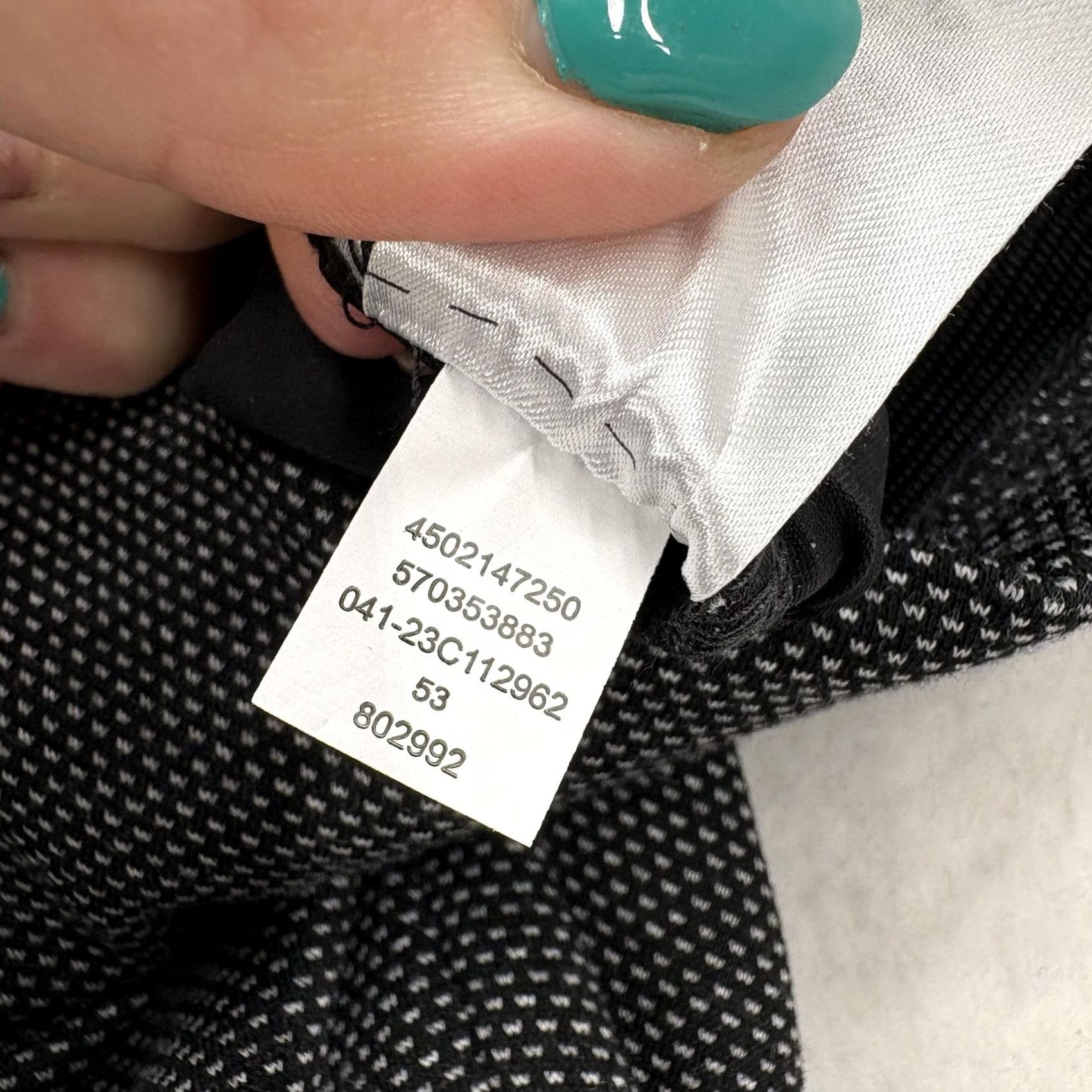 Vintage Chico's So Slimming 360 Juliet Ankle Pants Womens 2 Black White Dash Stretch NWT Size 34" / US 12 / IT 48 - 7 Thumbnail
