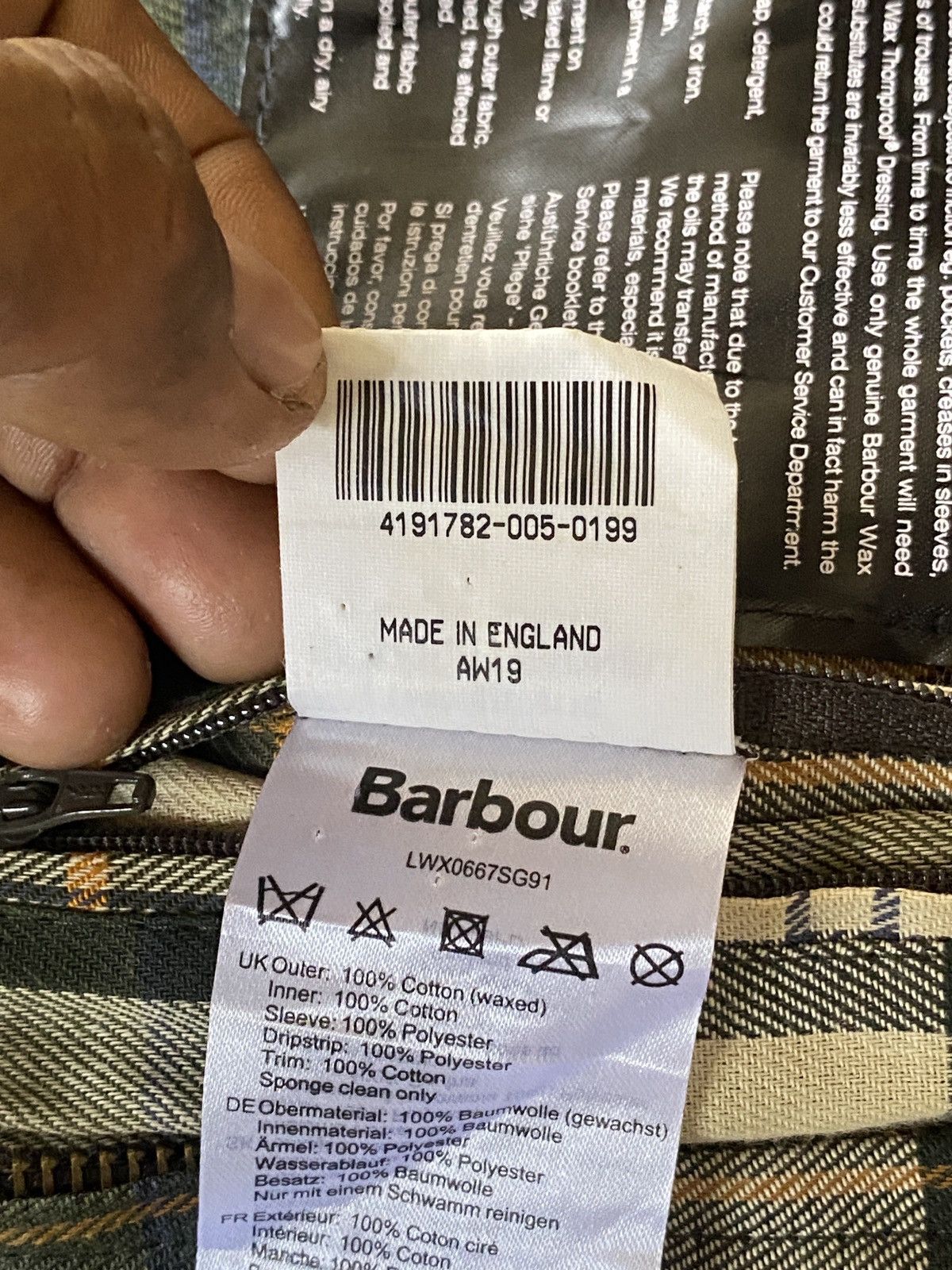 Barbour × Vintage Vintage barbour wax jacket Size US S / EU 44-46 / 1 - 20 Thumbnail
