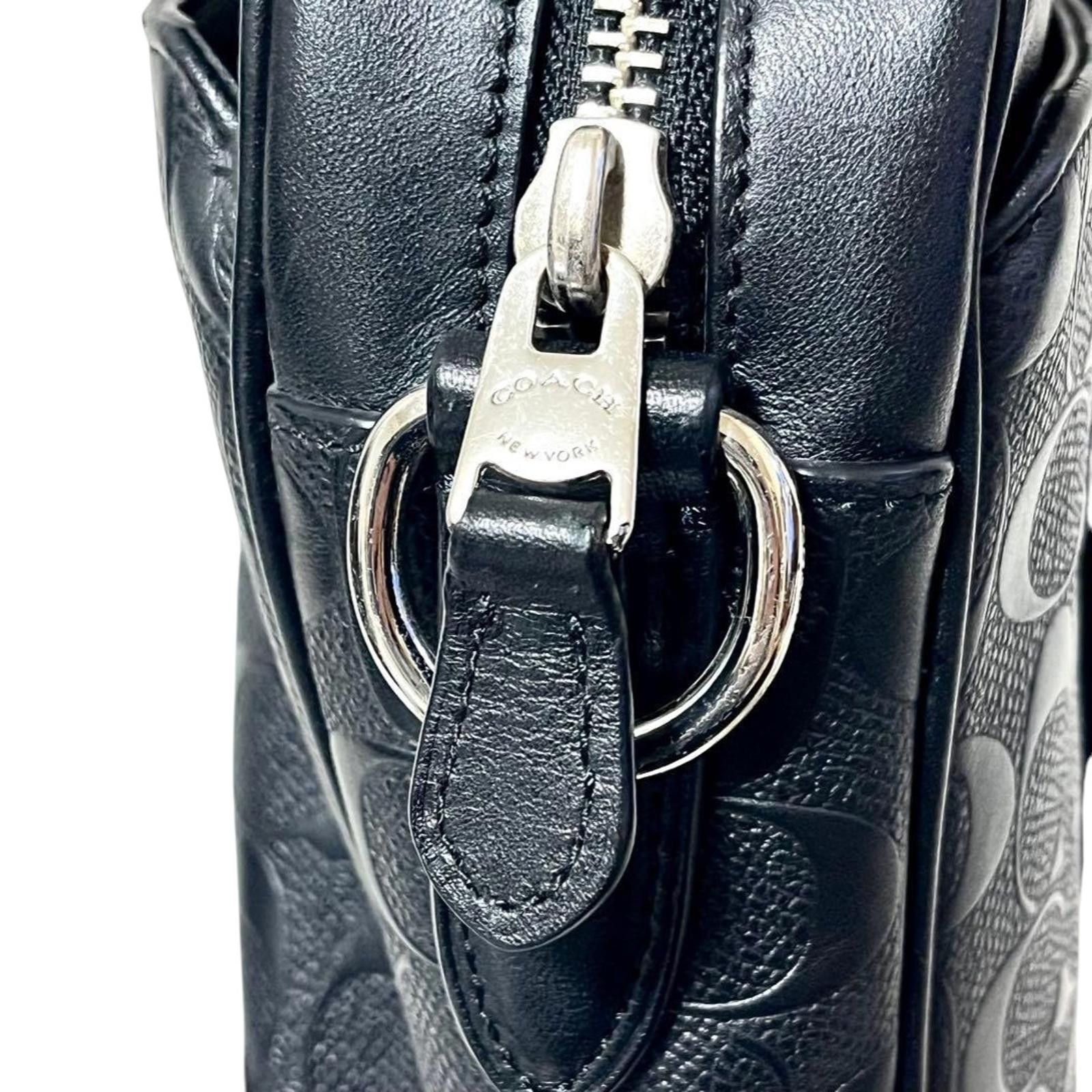 Coach Coach - Black Signature Leather Briefcase Bag Size ONE SIZE - 7 Thumbnail