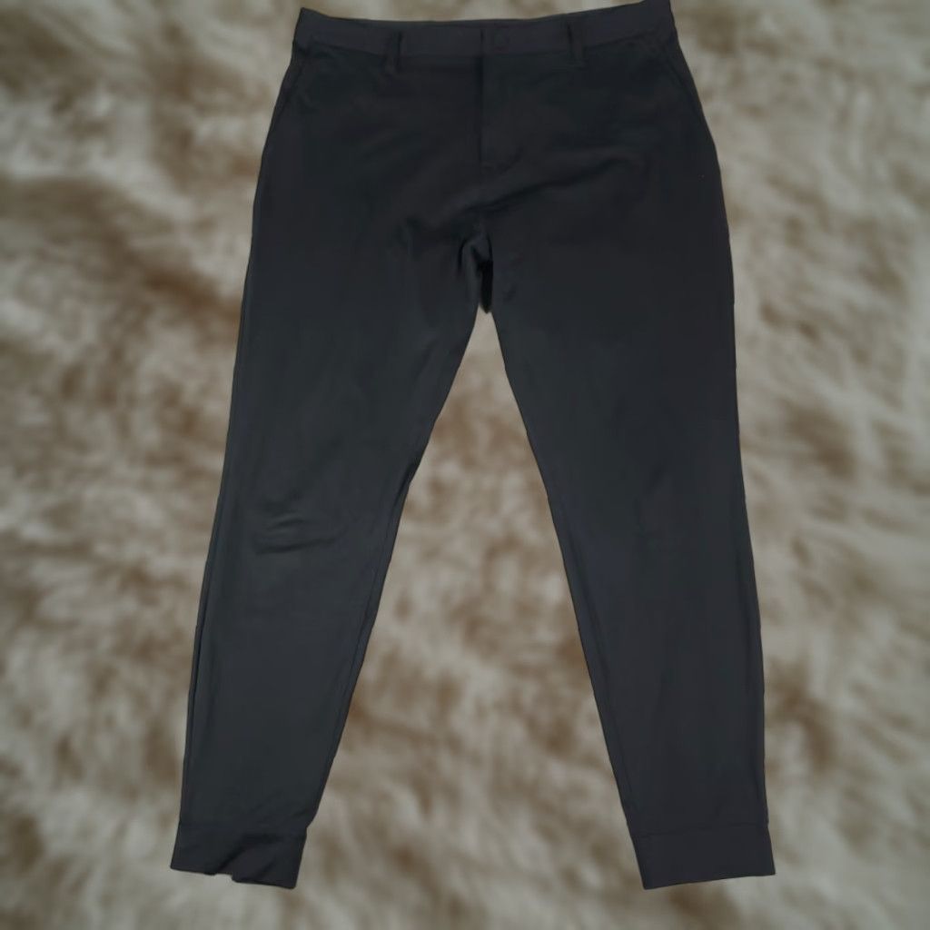 Rhone Rhone Pants Mens 35x29 Black Commuter Ankle Zip Tapered Joggers Trousers Size US 35 - 1 Thumbnail