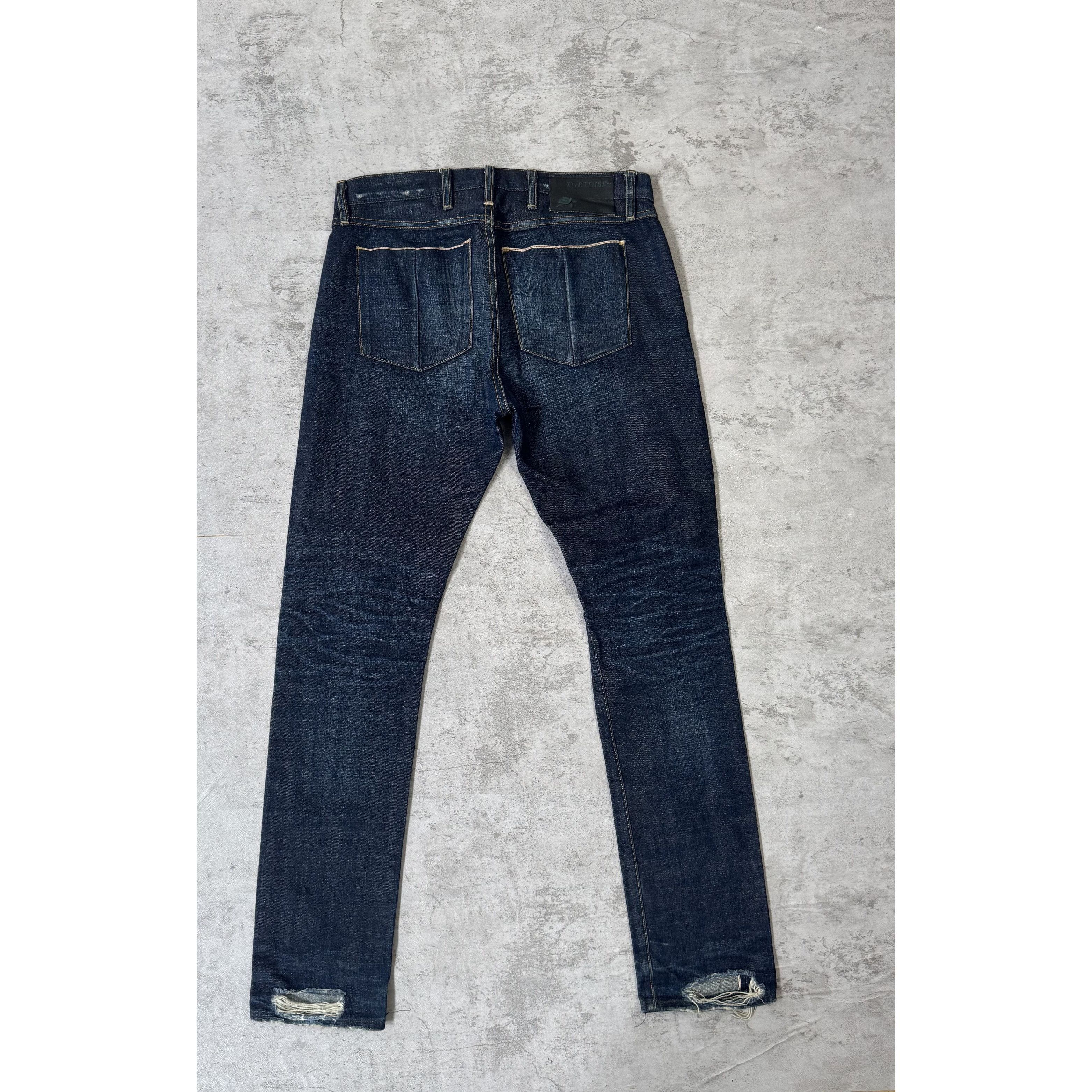 Other Tortoise Ripped Slim Jeans Size 34" / US 12 / IT 48 - 2 Thumbnail