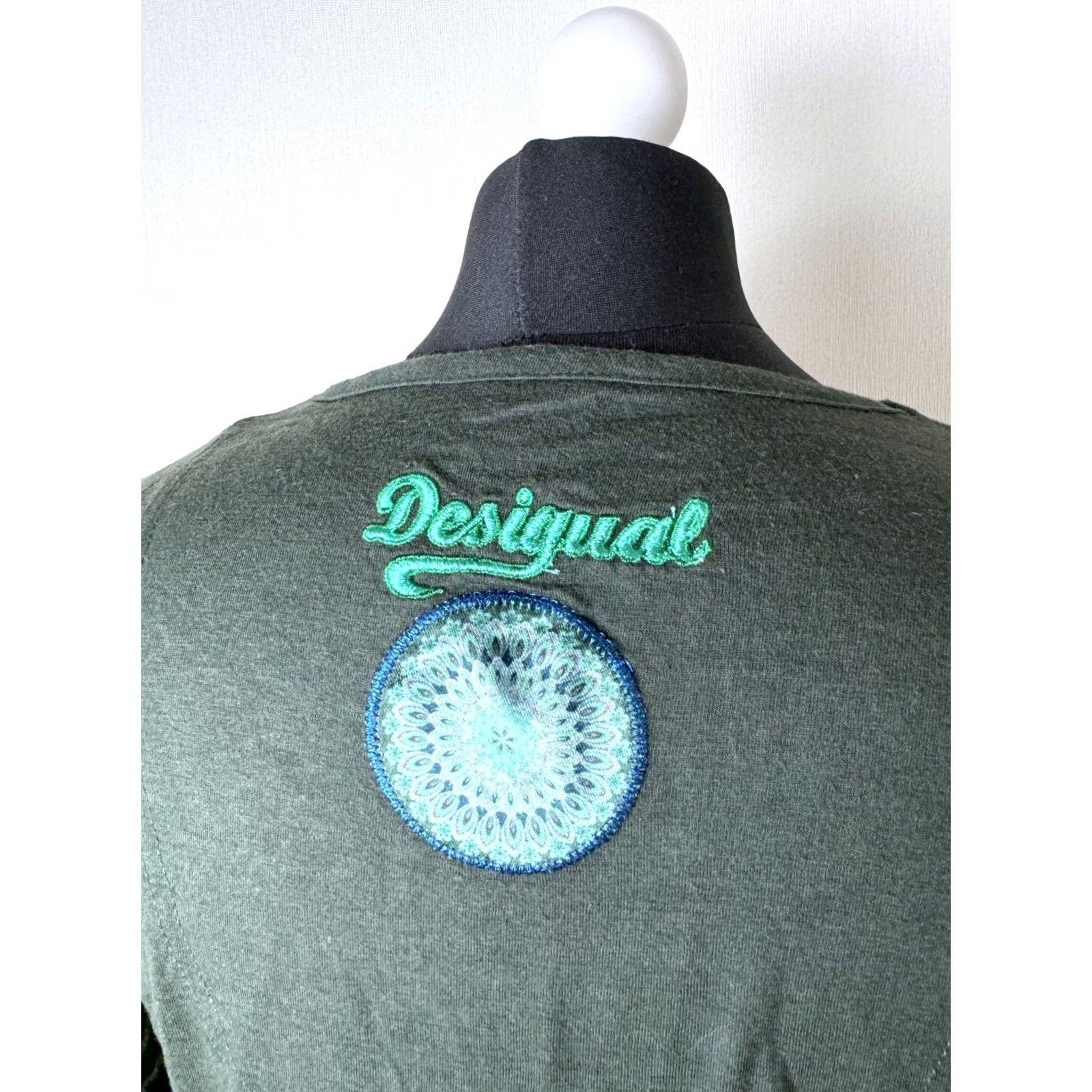 Desigual Desigual Dress TibEt Green Women L A-Line Knee Length XS?? Size L / US 10 / IT 46 - 6 Thumbnail