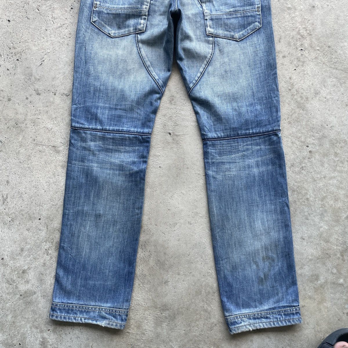 G-Star Rare🔥Vintage G-Star Raw Double Knee Denim Jeans Pants Faded Size US 32 / EU 48 - 17 Thumbnail