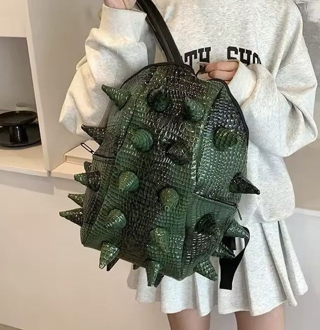 Japanese Brand × Vintage Large Capasity Hedgehog Shape PU Backpacks Size ONE SIZE - 3 Thumbnail