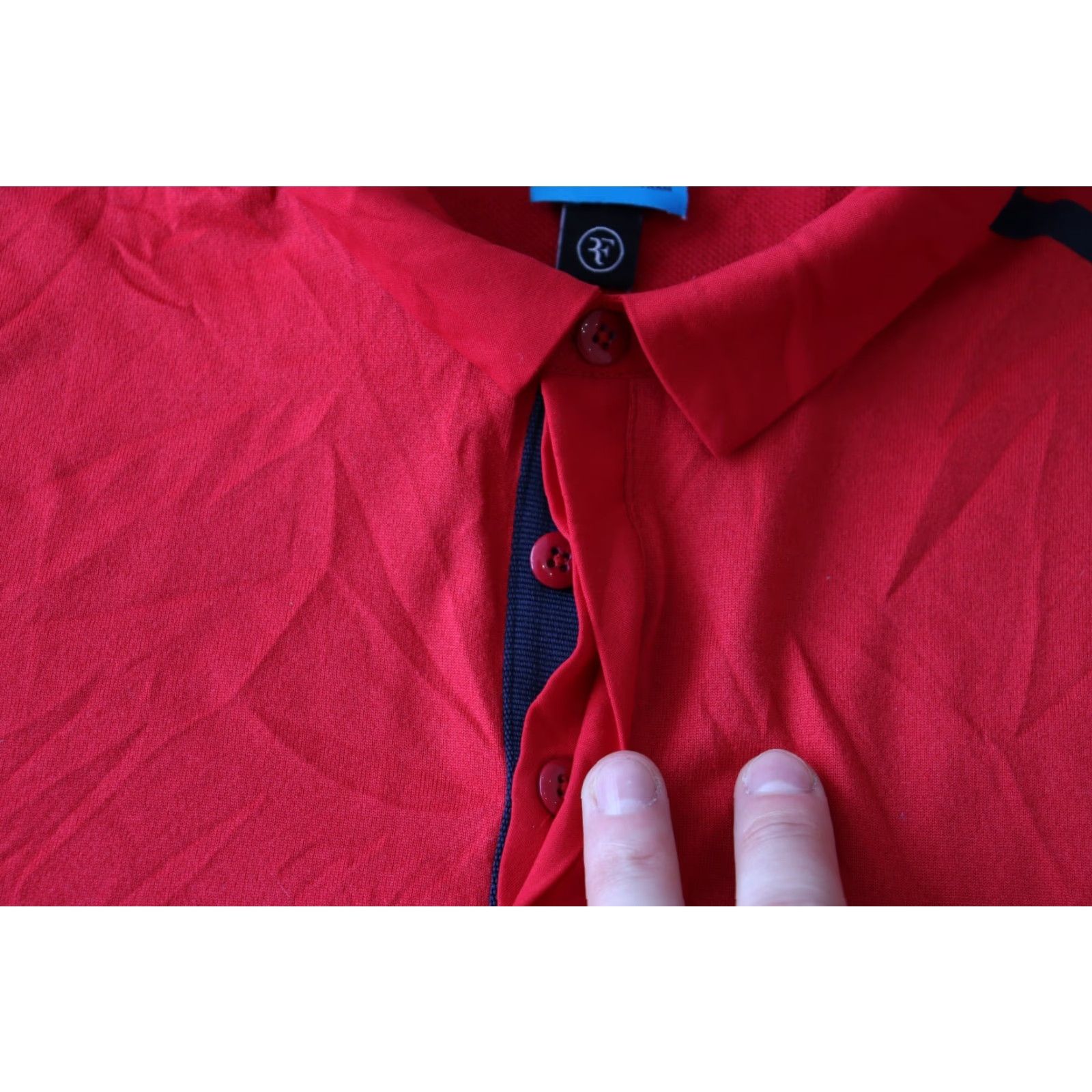 Nike Nike Court RF Roger Federer MENS Tennis Polo Shirt Red 843849-687 Medium Size US M / EU 48-50 / 2 - 4 Thumbnail