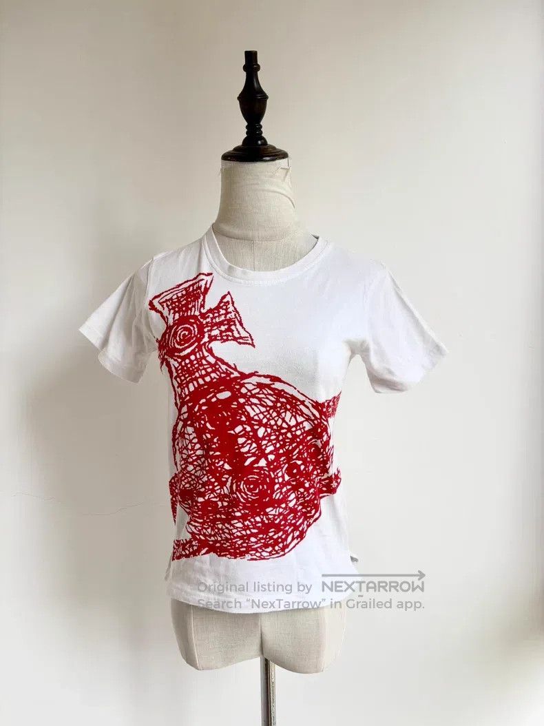 Vivienne Westwood Vivienne Westwood White Saturn Graffiti Short Sleeve Size M / US 6-8 / IT 42-44 - 1 Thumbnail