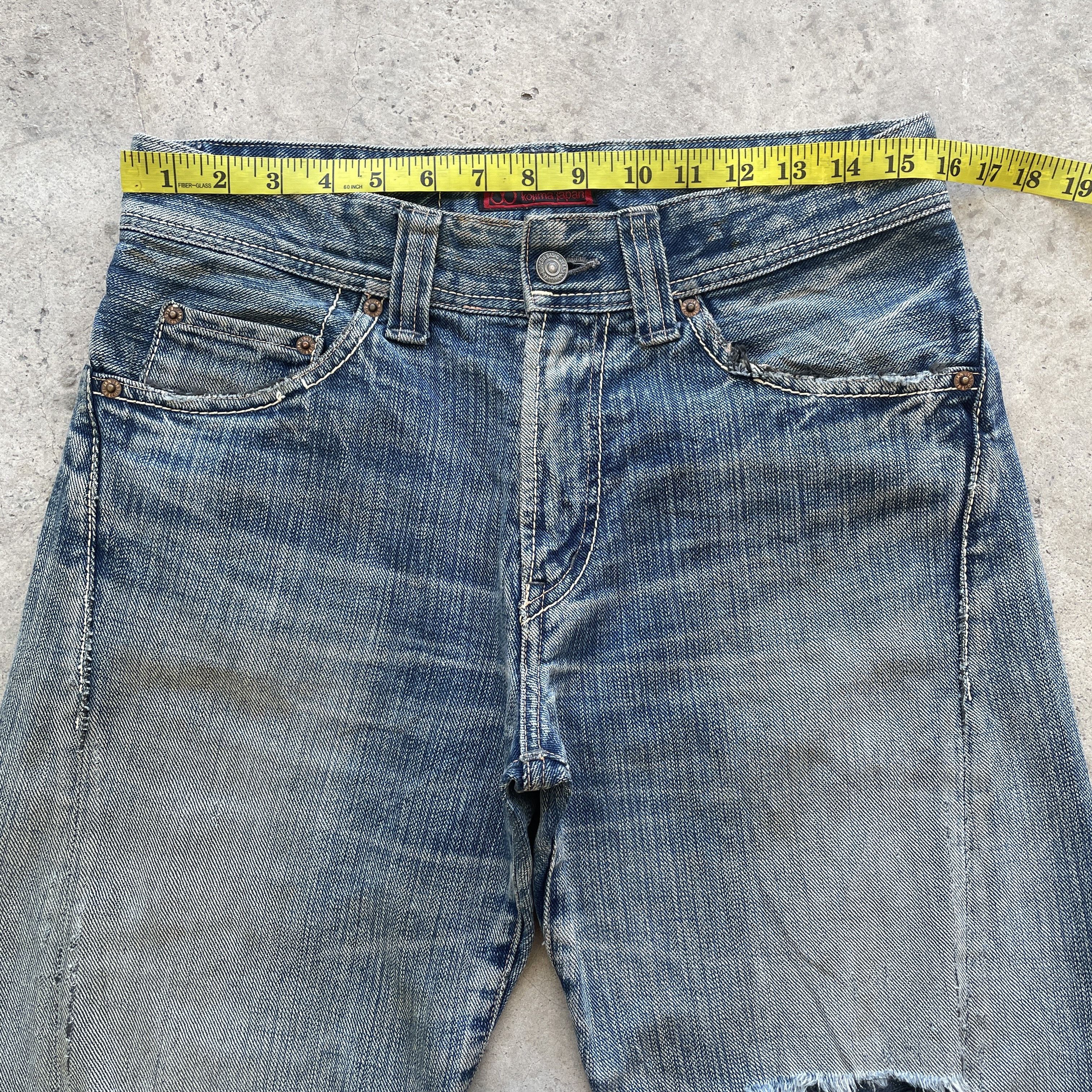 Japanese Brand × Jean W32 VINTAGE JOHNBULL KOJIMA JAPAN FADED RIPPED JEANS PANTS Size US 32 / EU 48 - 6 Thumbnail