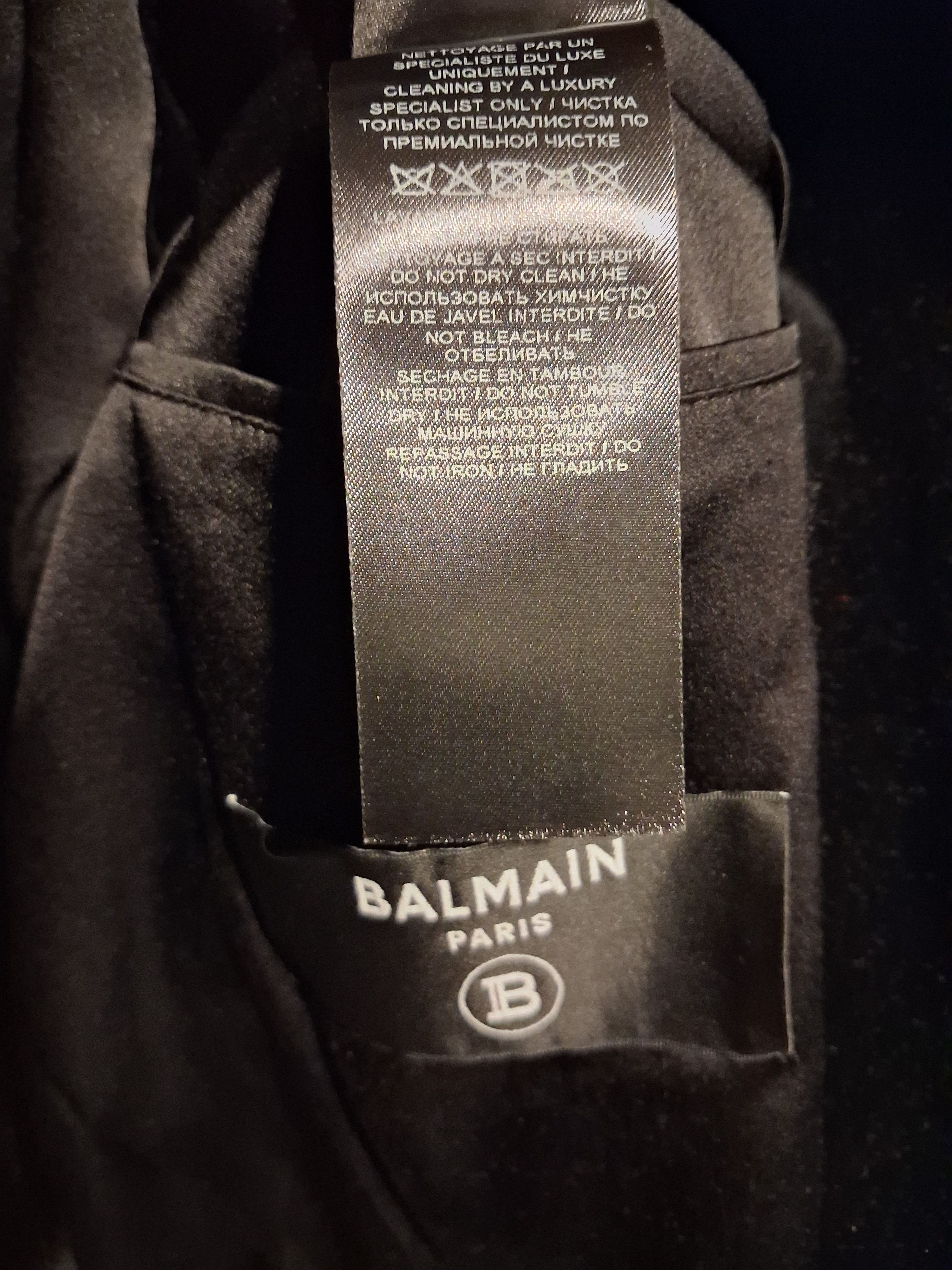 Balmain Black military Balmain blazer Size 50L - 5 Thumbnail