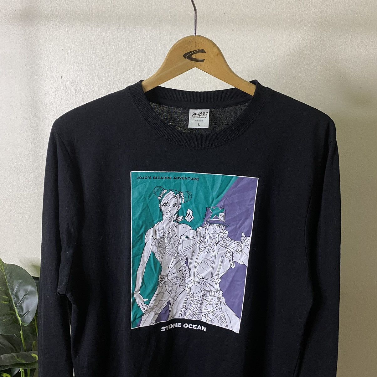 Anime Vintage Y2K Jojo's Bizarre Adventure Stone Ocean LS Tee Size US M / EU 48-50 / 2 - 2 Thumbnail