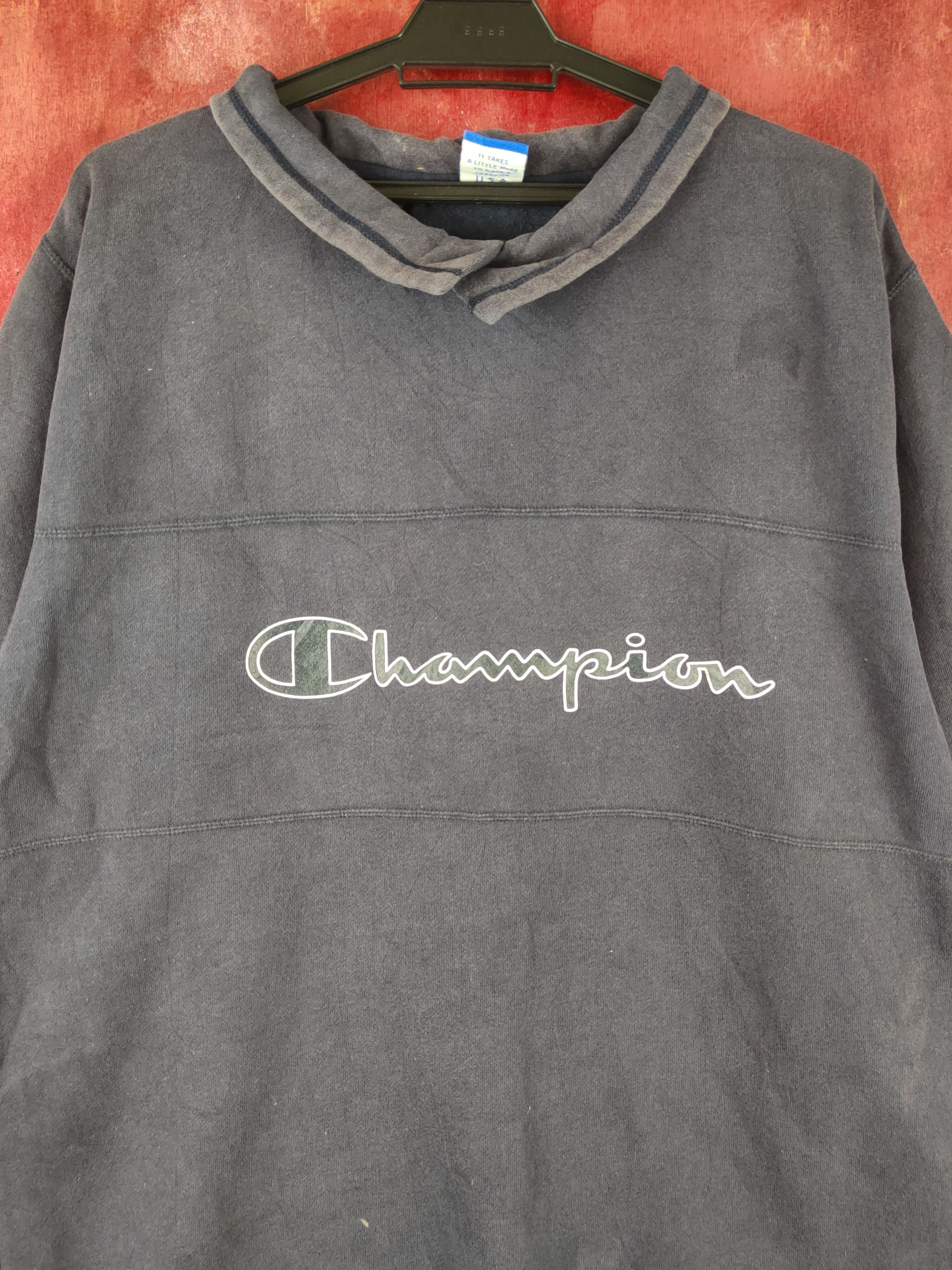 Champion Champion ripped distressed Faded Sweatshirts #S1551 Size US L / EU 52-54 / 3 - 2 Thumbnail