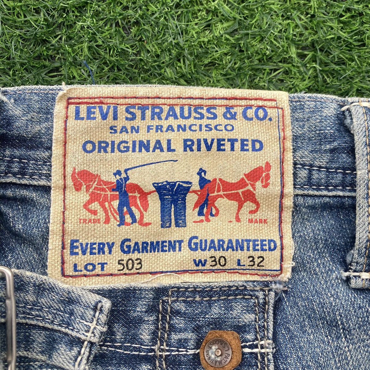 Levi's LEVI’S ORIGINAL RIVETED PATCHWORK JEANS Size US 31 - 16 Thumbnail