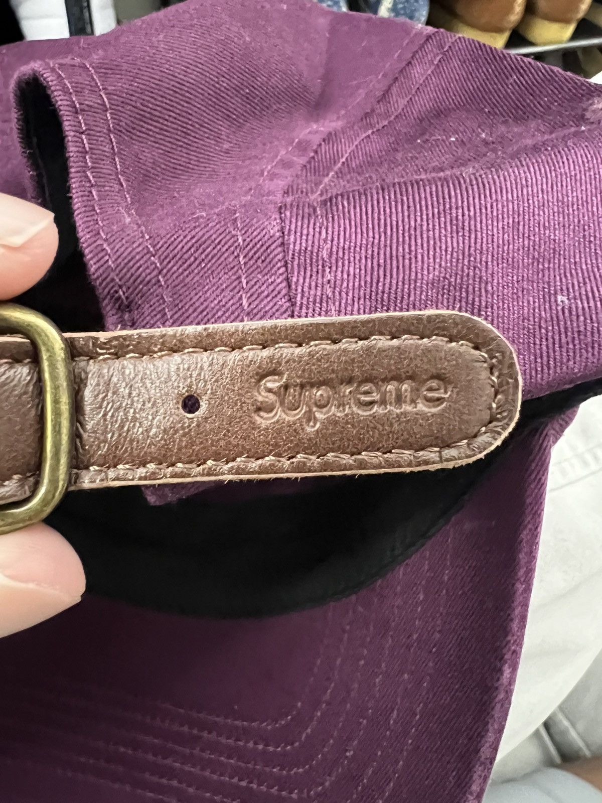 Supreme Supreme Burgundy Cap Size ONE SIZE - 3 Thumbnail