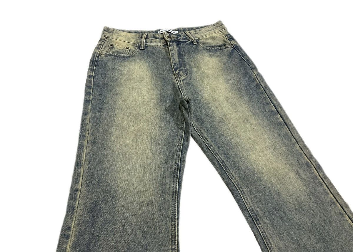 Hysteric Glamour × If Six Was Nine × Japanese Brand 🔥Sick Y2K June Studio Mud Wash Flared Denim Size US 30 / EU 46 - 2 Thumbnail