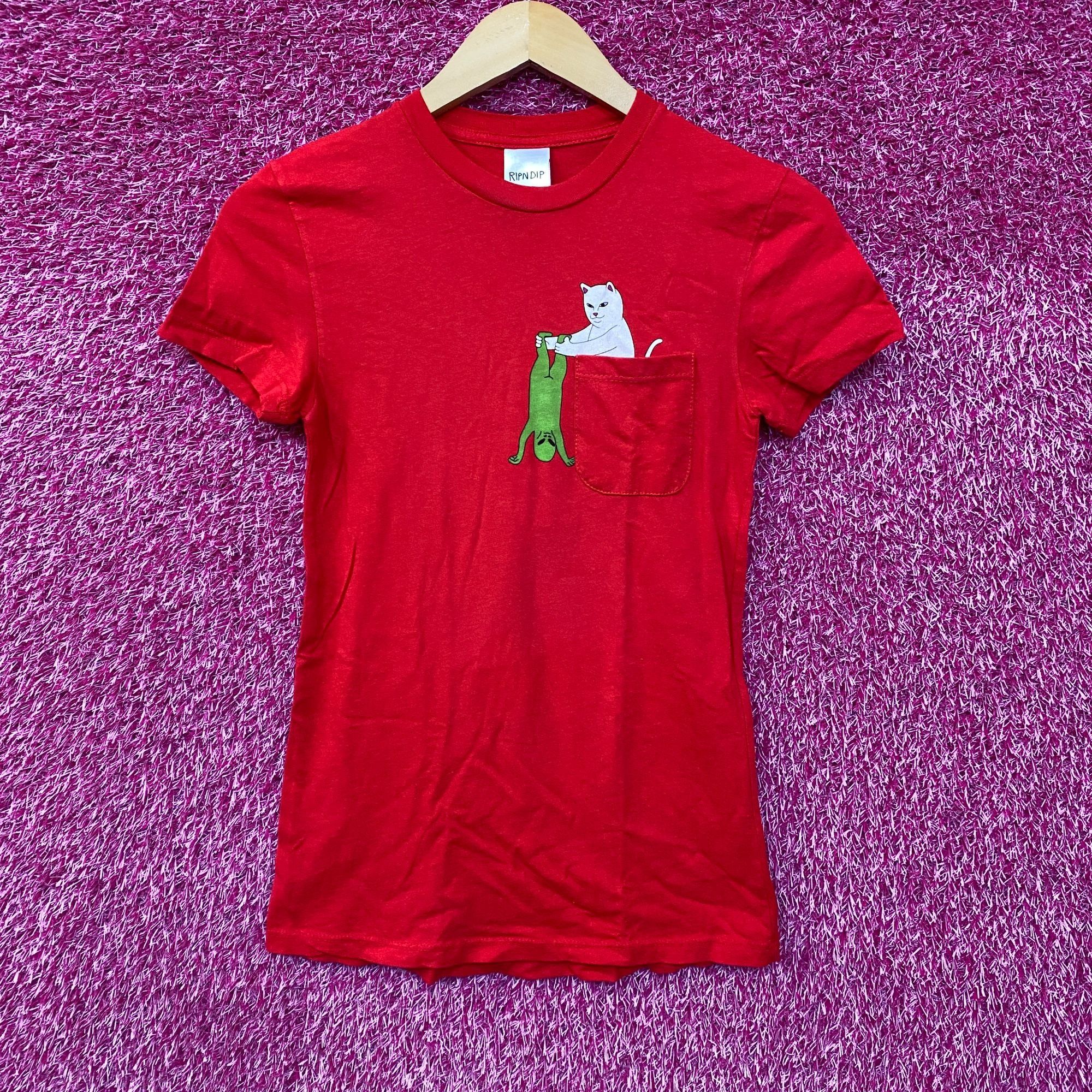 RIPNDIP RIPNDIP Lord Nermal Break Yo Self Alien Red T-Shirt Extra Sm Size XS / US 0-2 / IT 36-38 - 1 Thumbnail