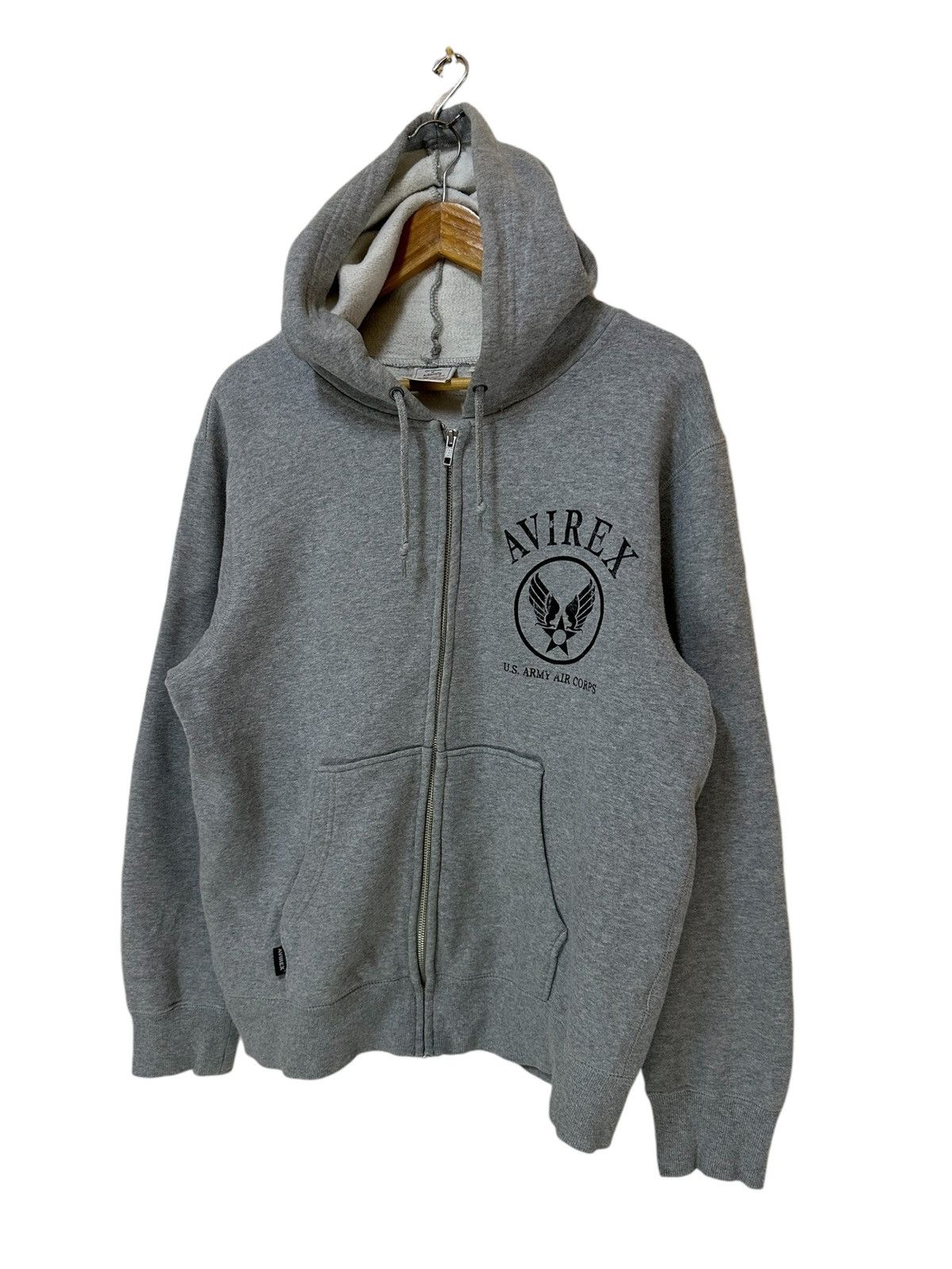 Avirex × Vintage Vintage Avirex Hoodie Jacket Full Zipper Size US XL / EU 56 / 4 - 3 Thumbnail