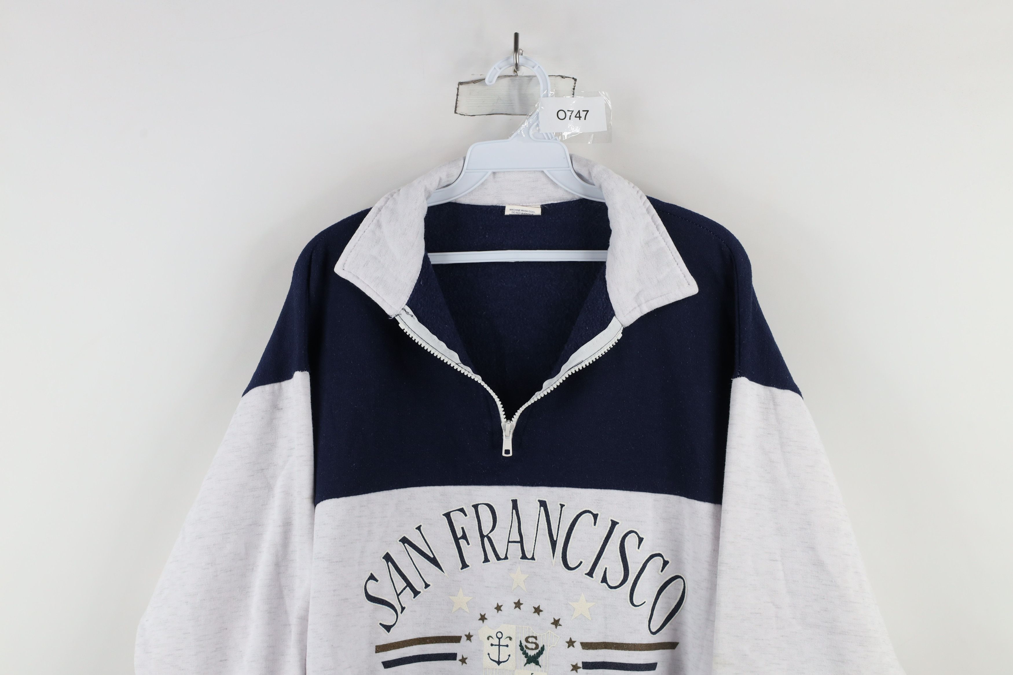 Vintage Vintage 90s Streetwear California Half Zip Sweatshirt USA Size M / US 6-8 / IT 42-44 - 2 Thumbnail