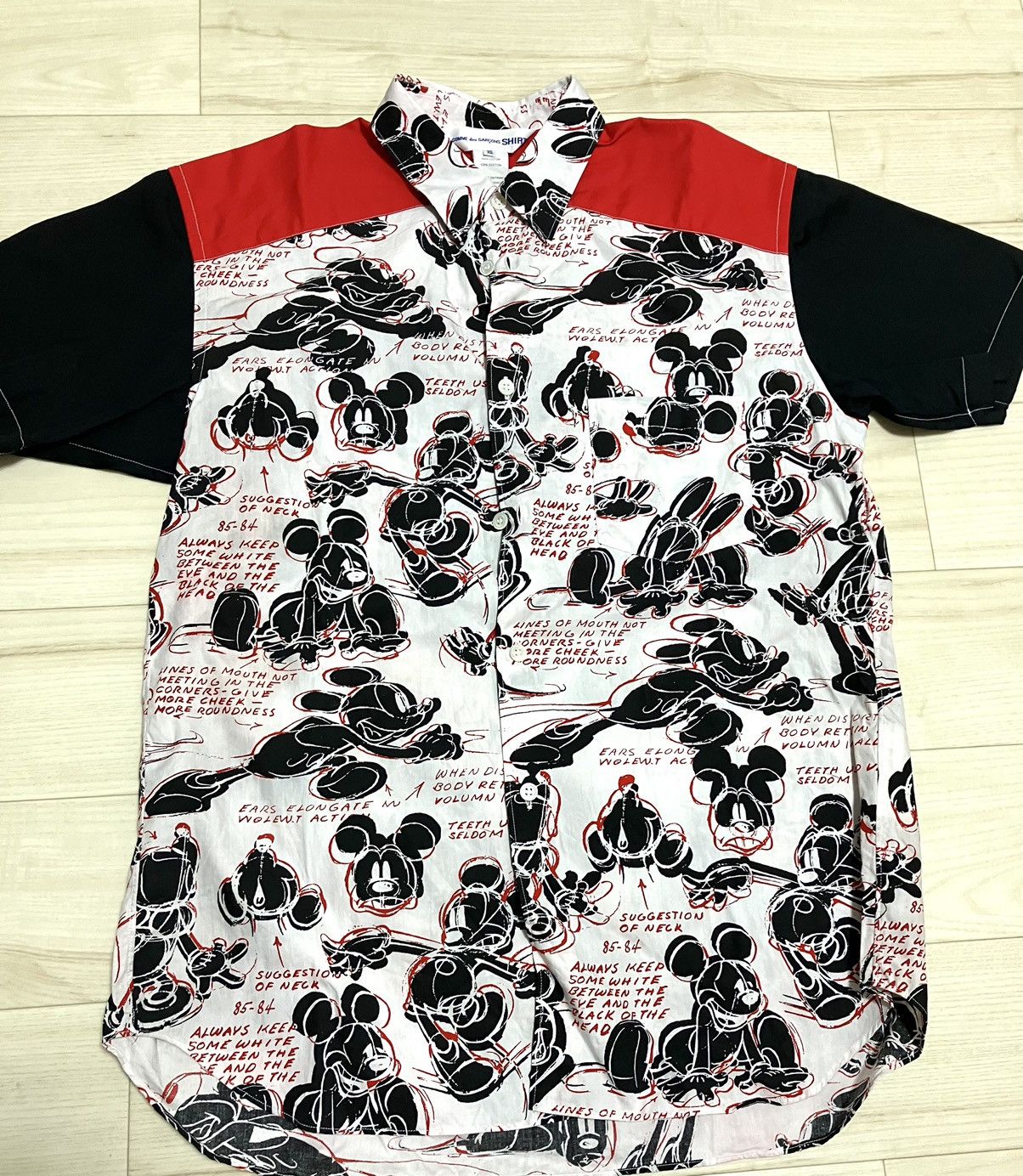 Comme des Garcons × Comme des Garcons SHIRT COMME des GARCONS Disney Mickey Button Shirt Size US XS / EU 42 / 0 - 2 Thumbnail