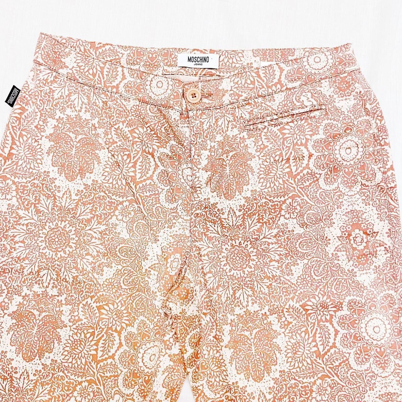 Moschino Y2K Moschino Jeans Floral Print Mid High Waisted Pants Size 30" / US 8 / IT 44 - 7 Thumbnail