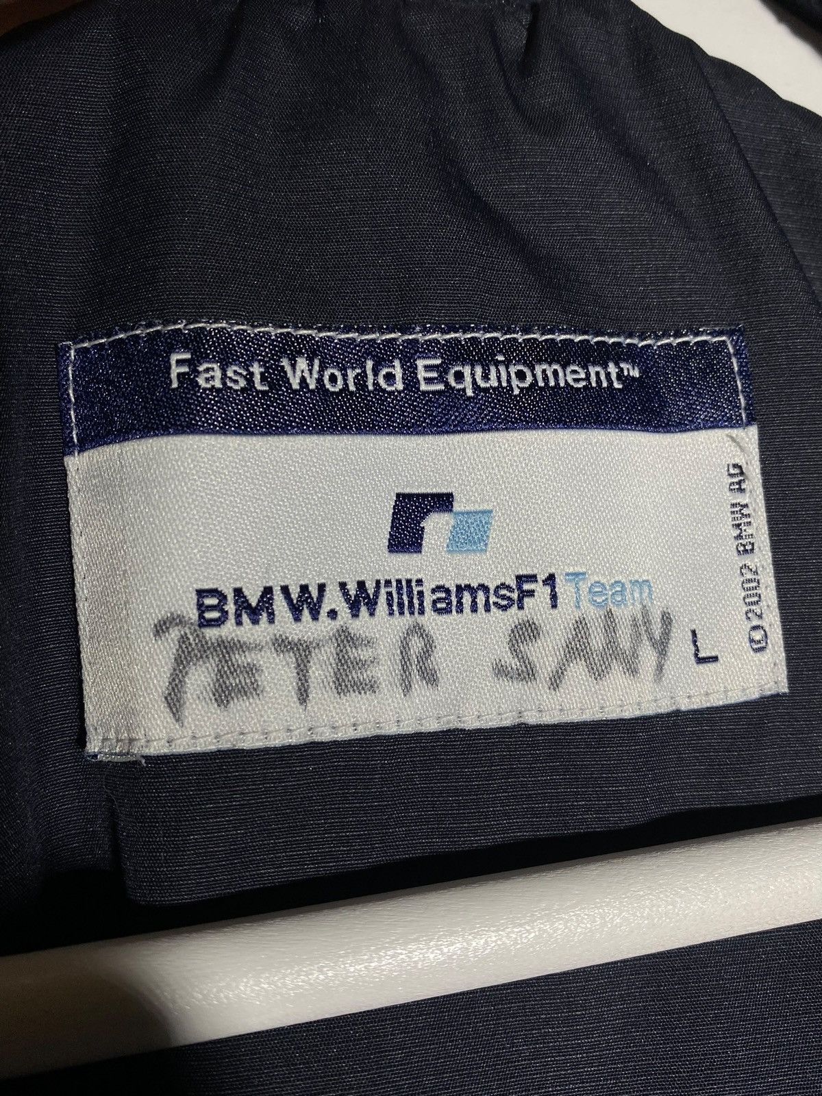 BMW Vintage 2002 BMW Williams F1 Team Nylon Racing Jacket Size US L / EU 52-54 / 3 - 19 Thumbnail