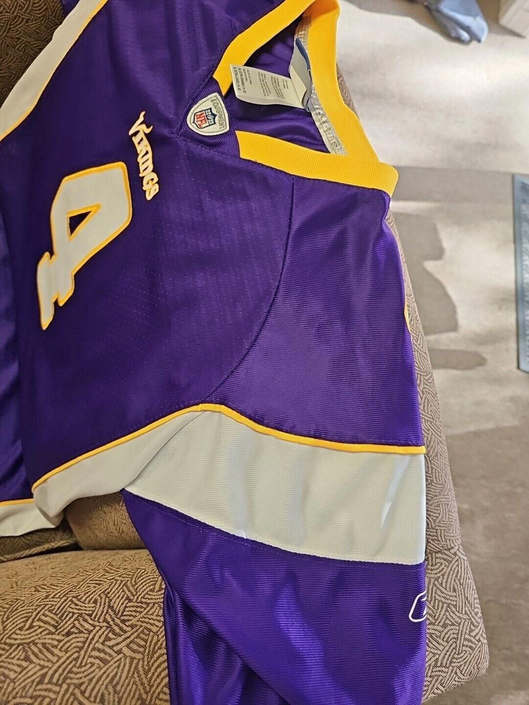 Reebok Reebok Brett Favre Onfield Stitched #4 Vikings NFL Youth XL Size ONE SIZE - 2 Thumbnail