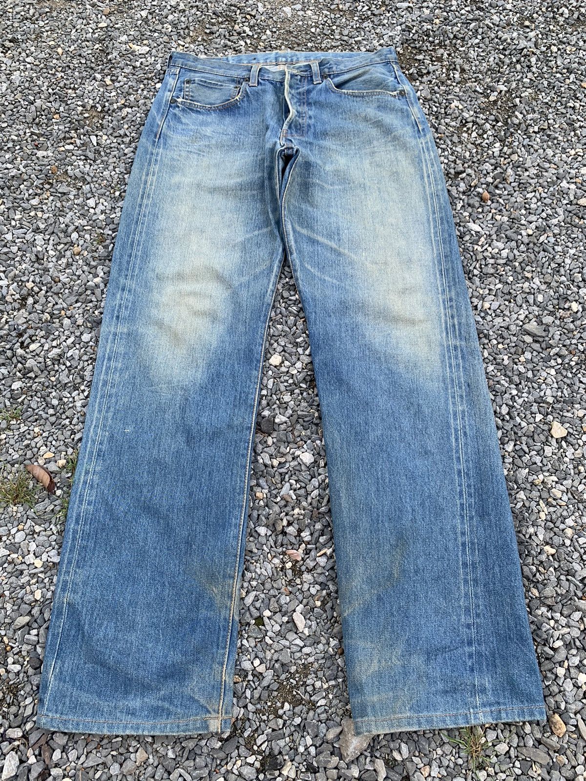 Japanese Brand VINTAGE URBAN RESEARCH SELVEDGE RUSTY JAPANESE DISTRESSED Size US 31 - 3 Thumbnail